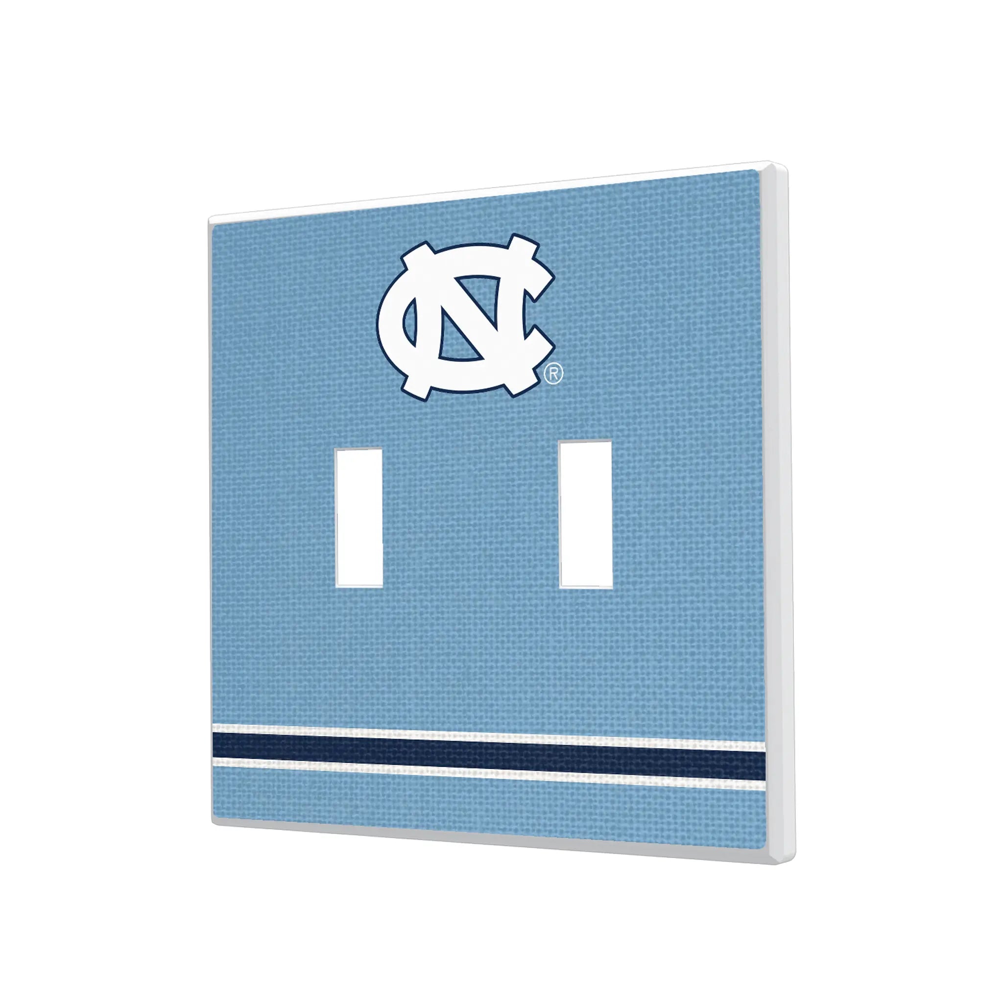 University of North Carolina Tar Heels Stripe Hidden-Screw Light Switch Plate