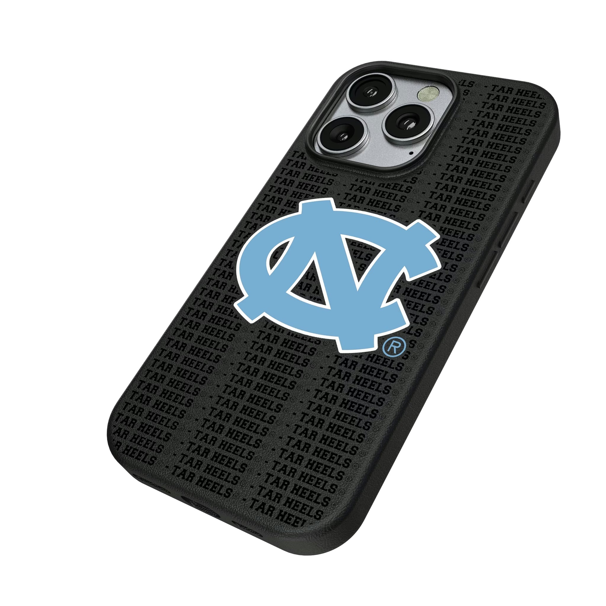 University of North Carolina Tar Heels Text Backdrop MagSafe Compatible Phone Case for Apple iPhone - Sports Gifts, Sports Memorabilia, Sports Collectibles, Fan Shop
