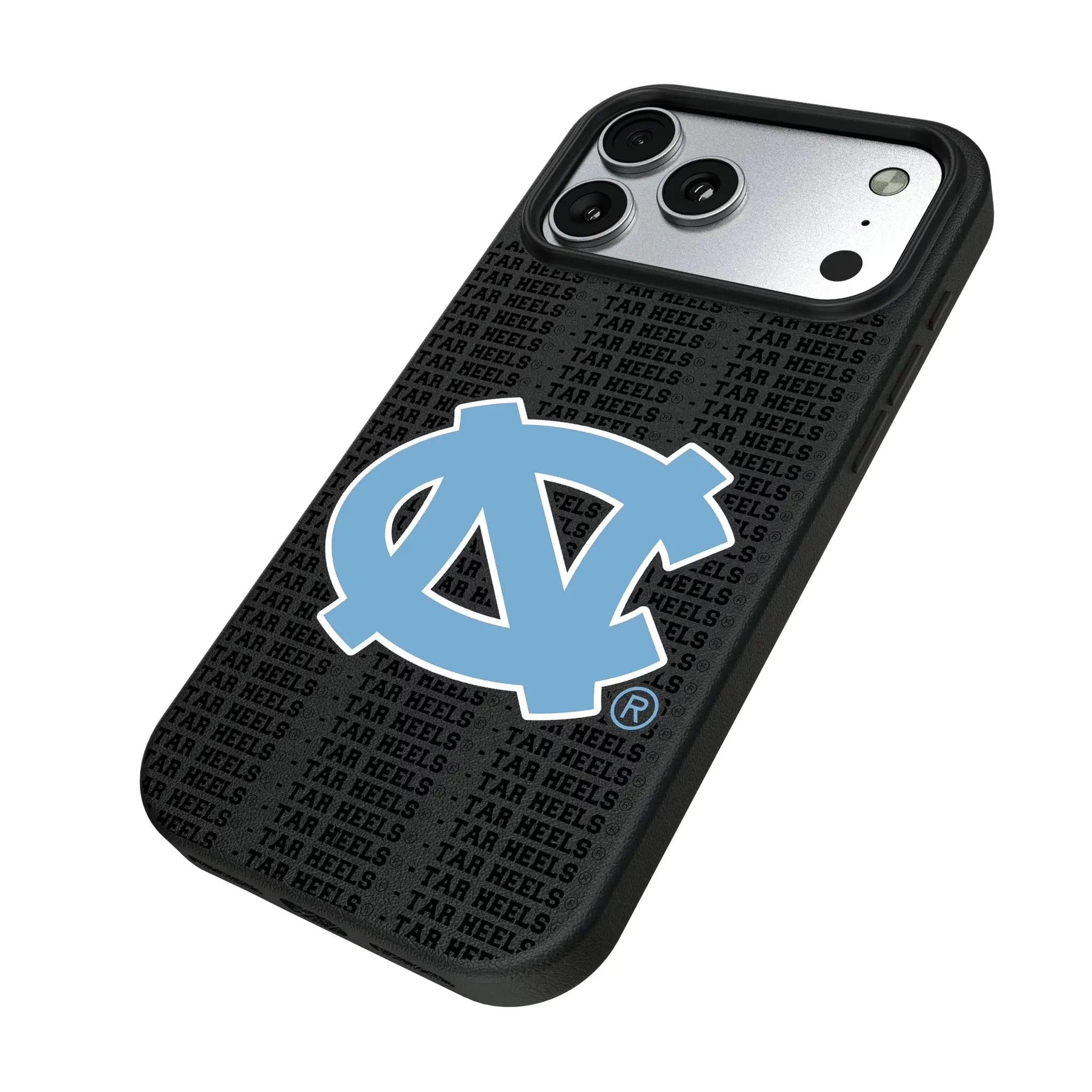 University of North Carolina Tar Heels Text Backdrop MagSafe Compatible Phone Case for Apple iPhone