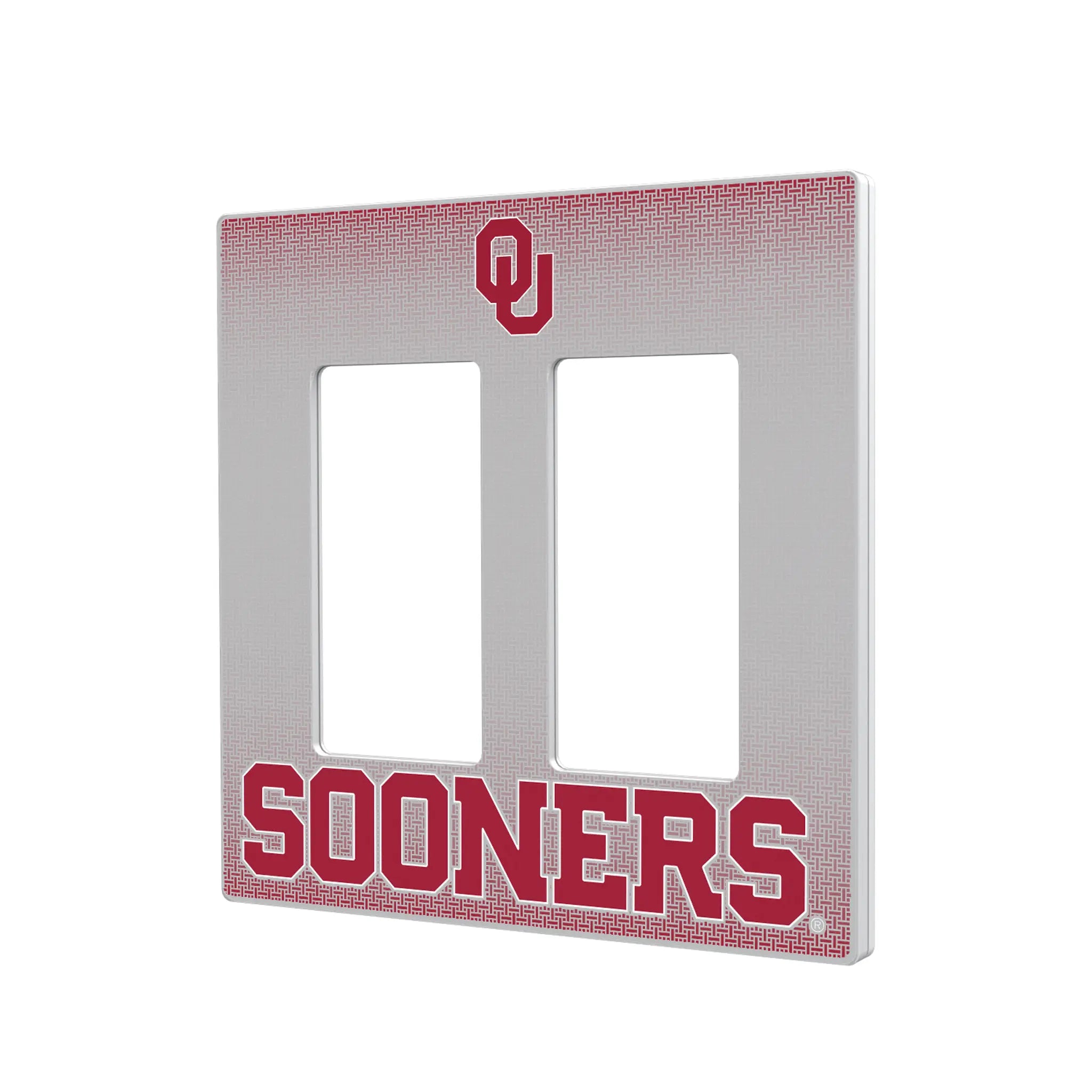 University of Oklahoma Sooners Linen Hidden-Screw Light Switch Plate