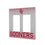 University of Oklahoma Sooners Linen Hidden-Screw Light Switch Plate