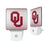University of Oklahoma Sooners Linen Night Light 2-Pack