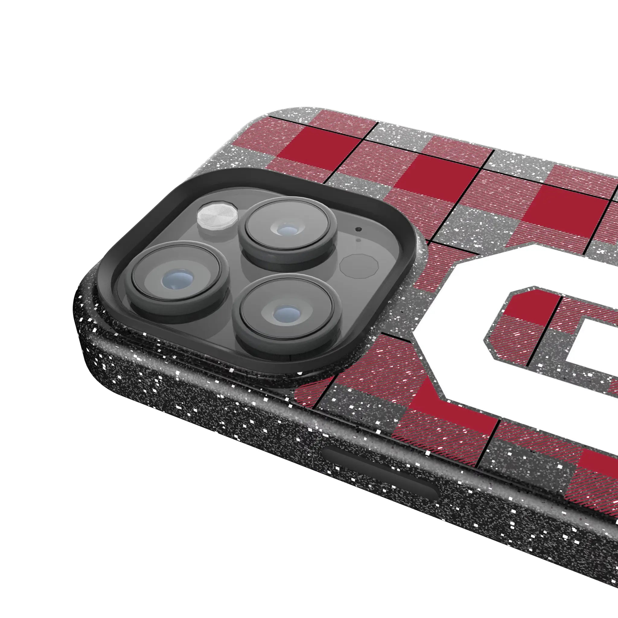 University of Oklahoma Sooners Plaid Bling Phone Case