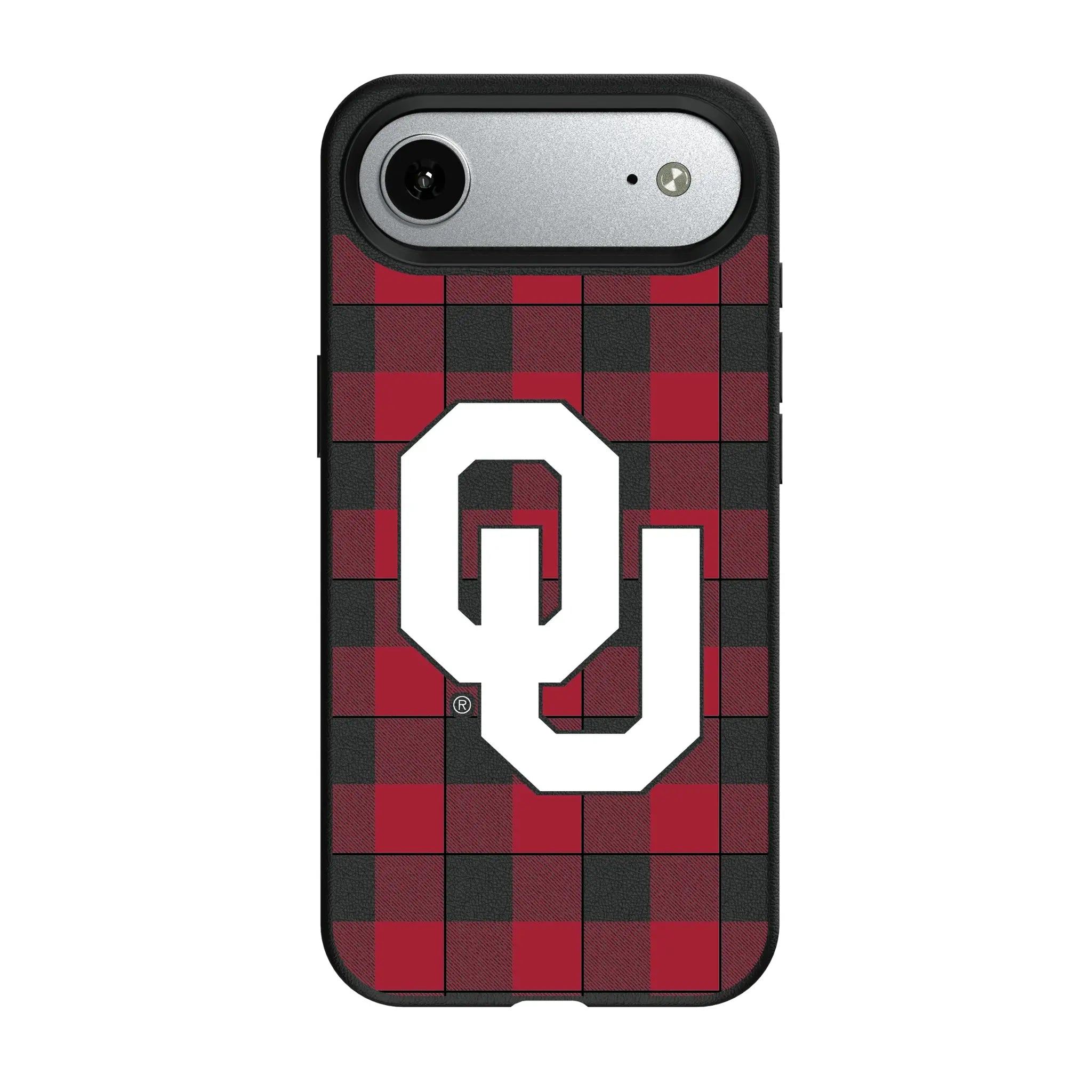 University of Oklahoma Sooners Plaid MagSafe Compatible Phone Case for Apple iPhone