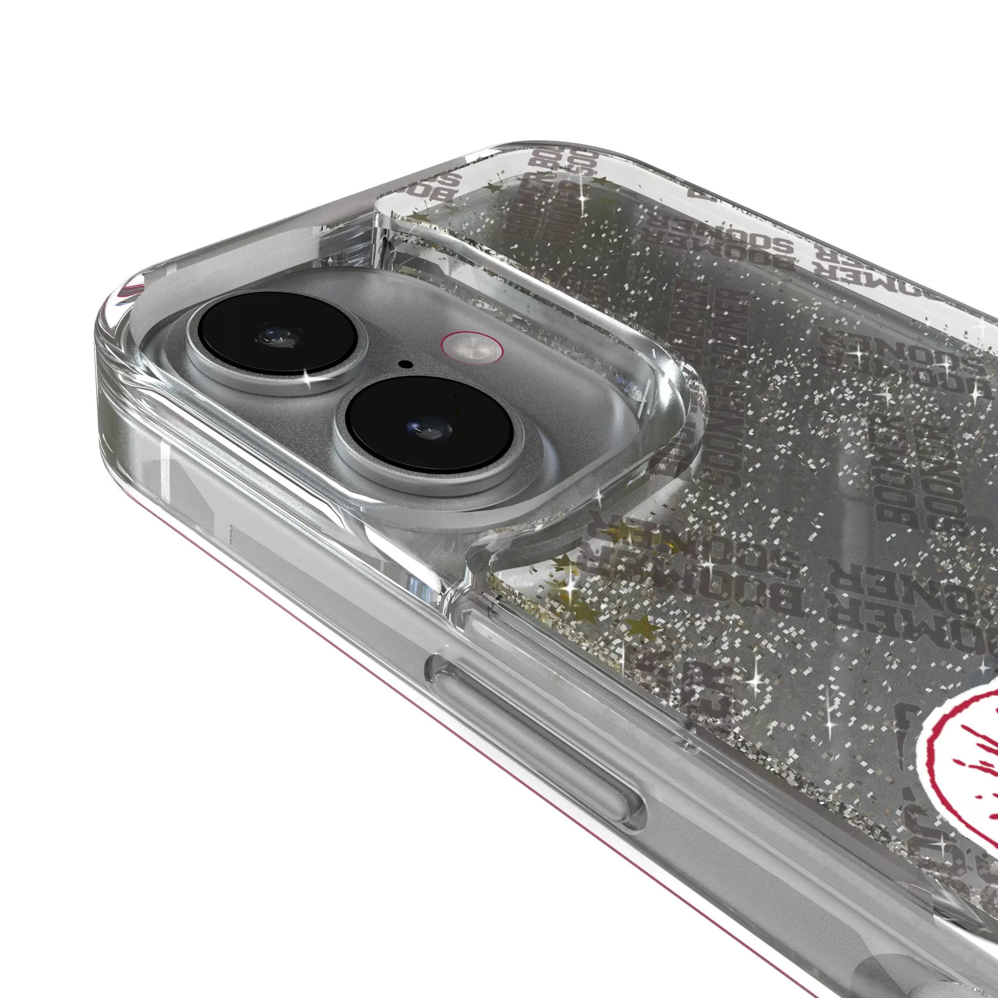 University of Oklahoma Sooners Quadtile Glitter Phone Case for Apple iPhone