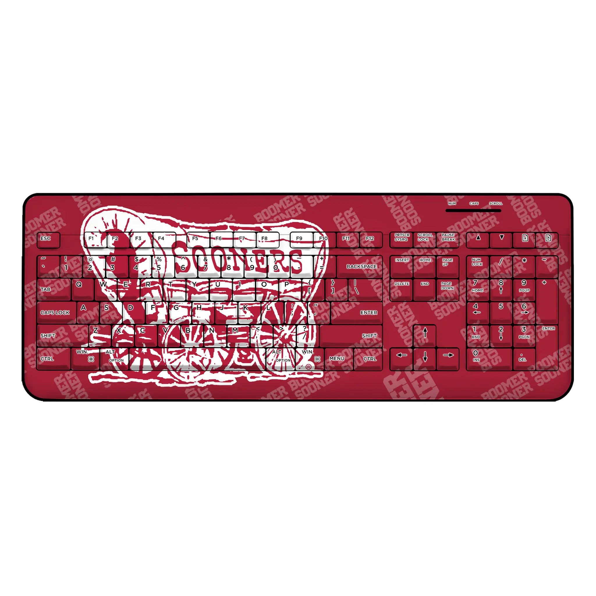 University of Oklahoma Sooners Quadtile Wireless USB Keyboard