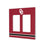 University of Oklahoma Sooners Stripe Hidden-Screw Light Switch Plate