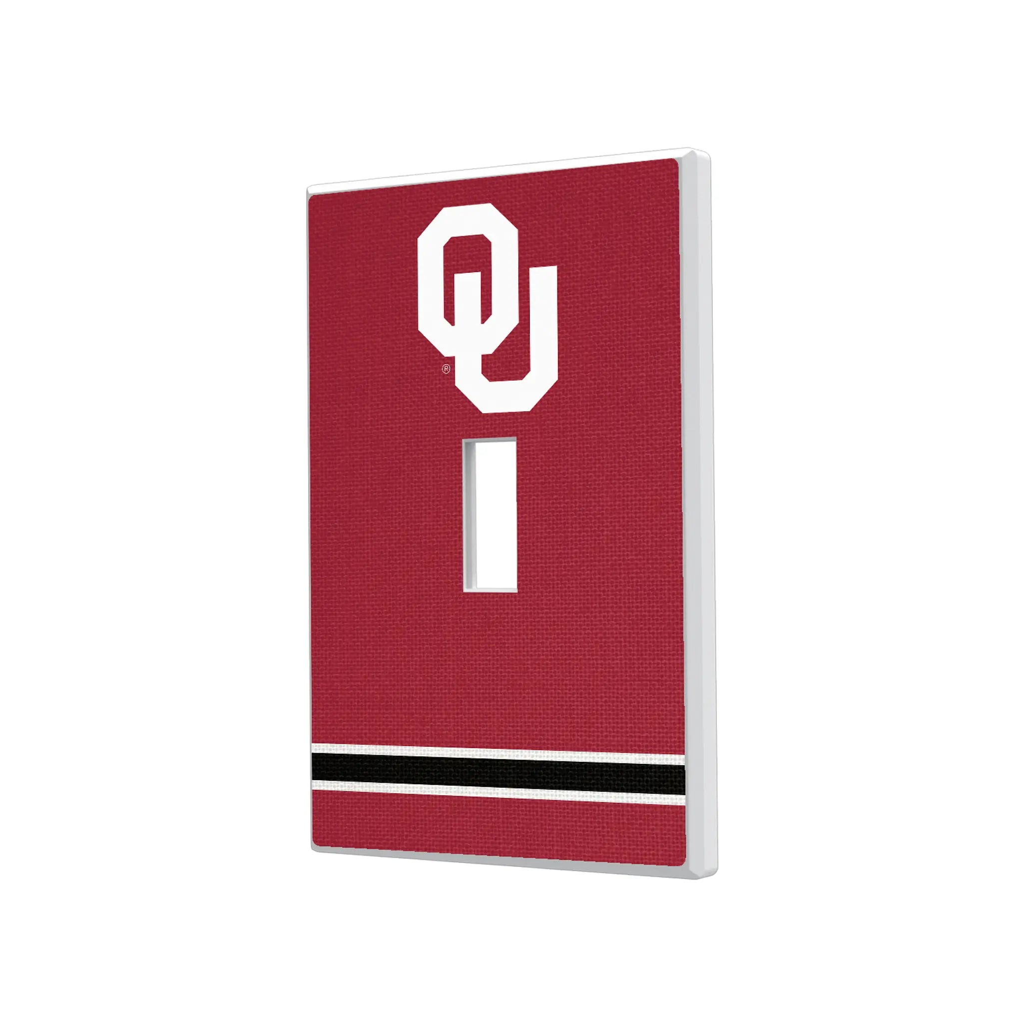 University of Oklahoma Sooners Stripe Hidden-Screw Light Switch Plate