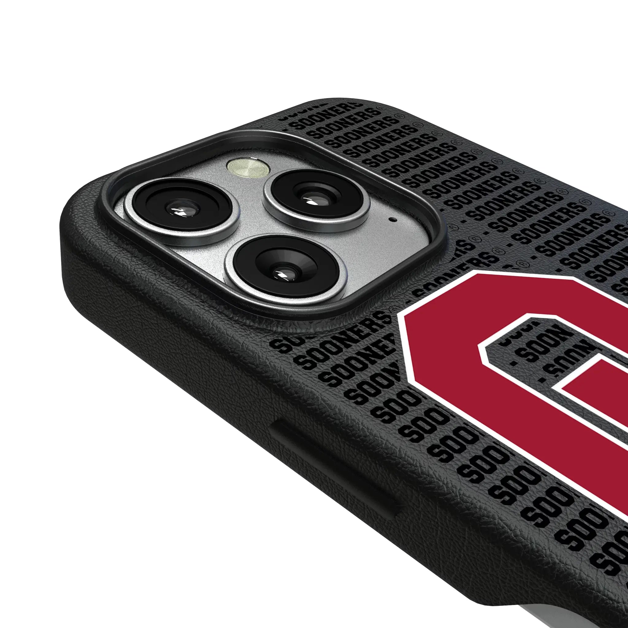 University of Oklahoma Sooners Text Backdrop MagSafe Compatible Phone Case for Apple iPhone