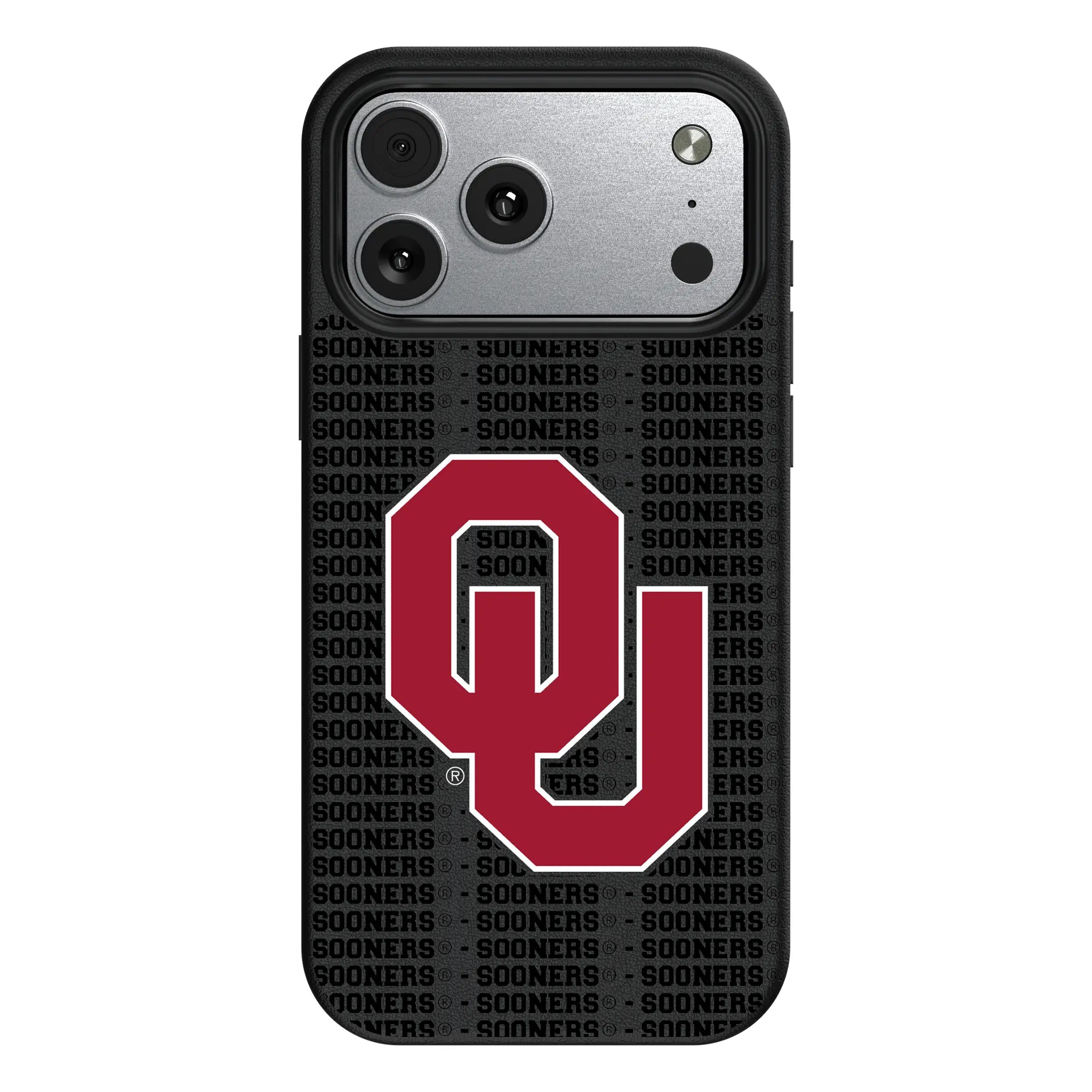 University of Oklahoma Sooners Text Backdrop MagSafe Compatible Phone Case for Apple iPhone