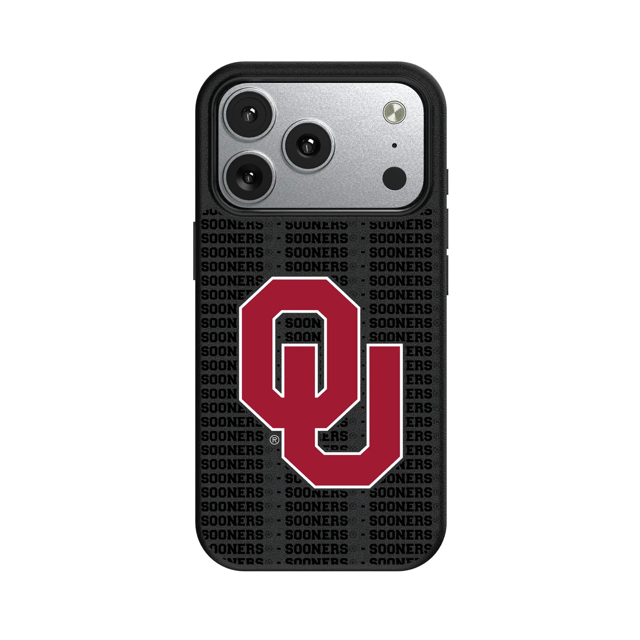 University of Oklahoma Sooners Text Backdrop MagSafe Compatible Phone Case for Apple iPhone