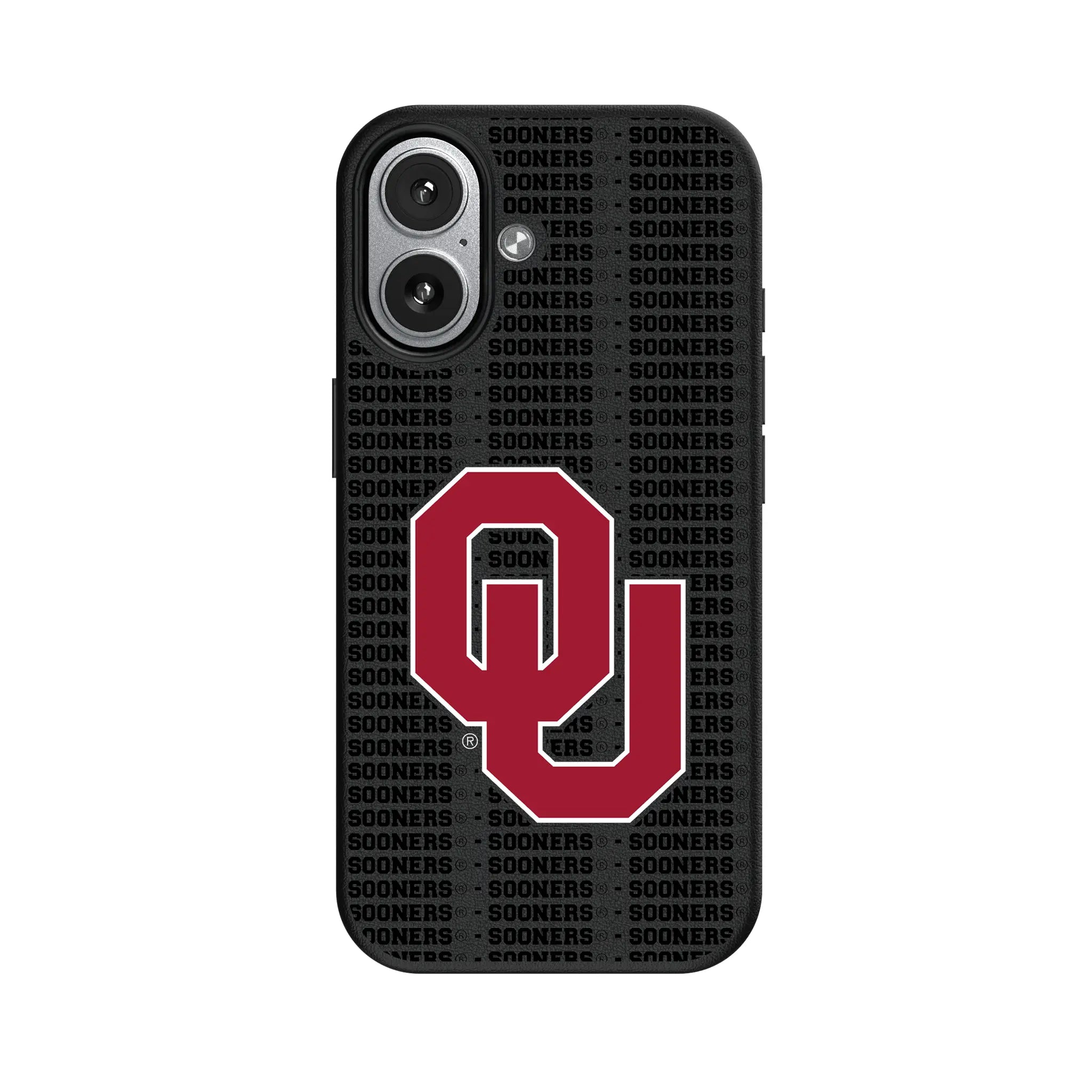 University of Oklahoma Sooners Text Backdrop MagSafe Compatible Phone Case for Apple iPhone