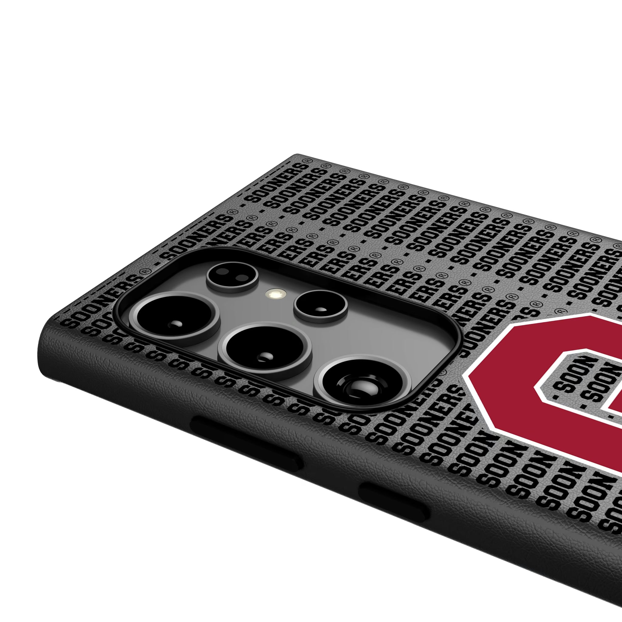 University of Oklahoma Sooners Text Backdrop MagSafe Compatible Phone Case for Samsung Galaxy