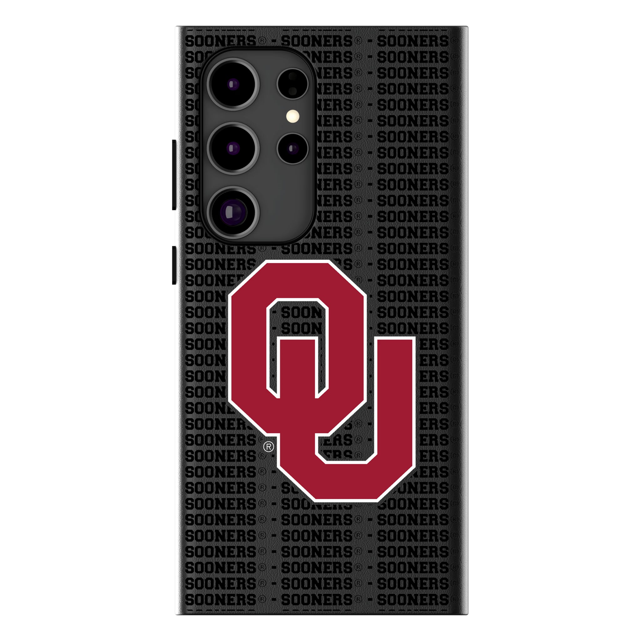 University of Oklahoma Sooners Text Backdrop MagSafe Compatible Phone Case for Samsung Galaxy