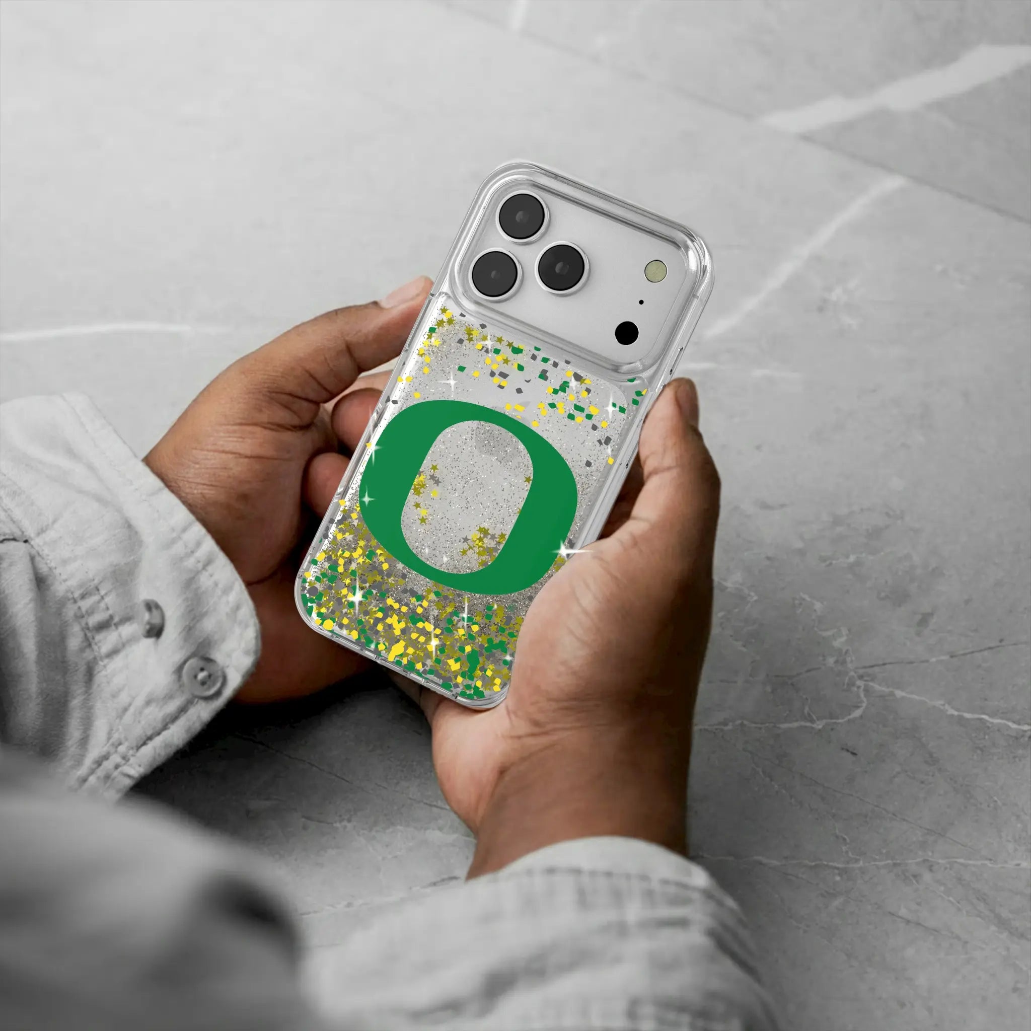 University of Oregon Ducks Confetti Glitter Phone Case