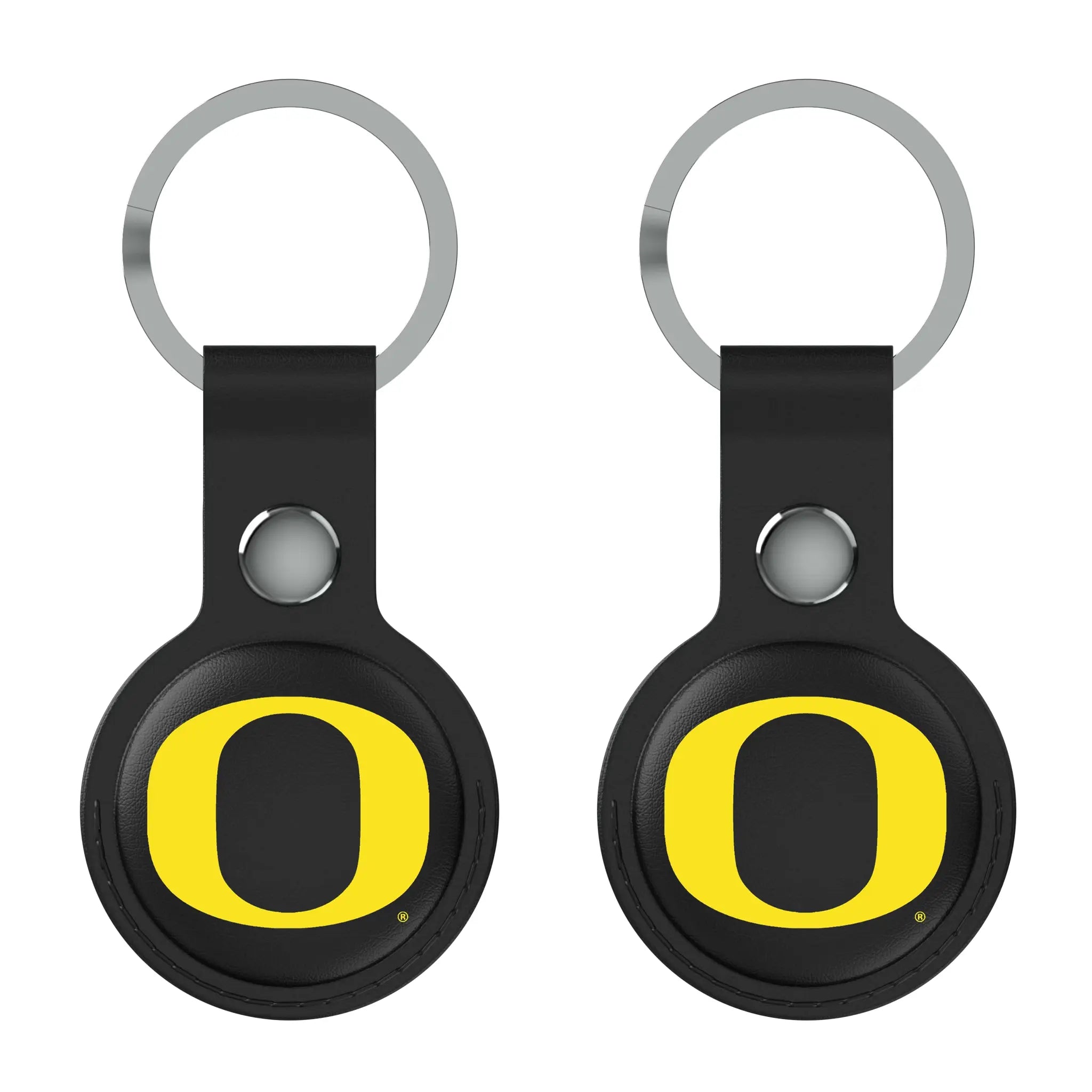 University of Oregon Ducks Insignia Black Airtag Holder 2-Pack
