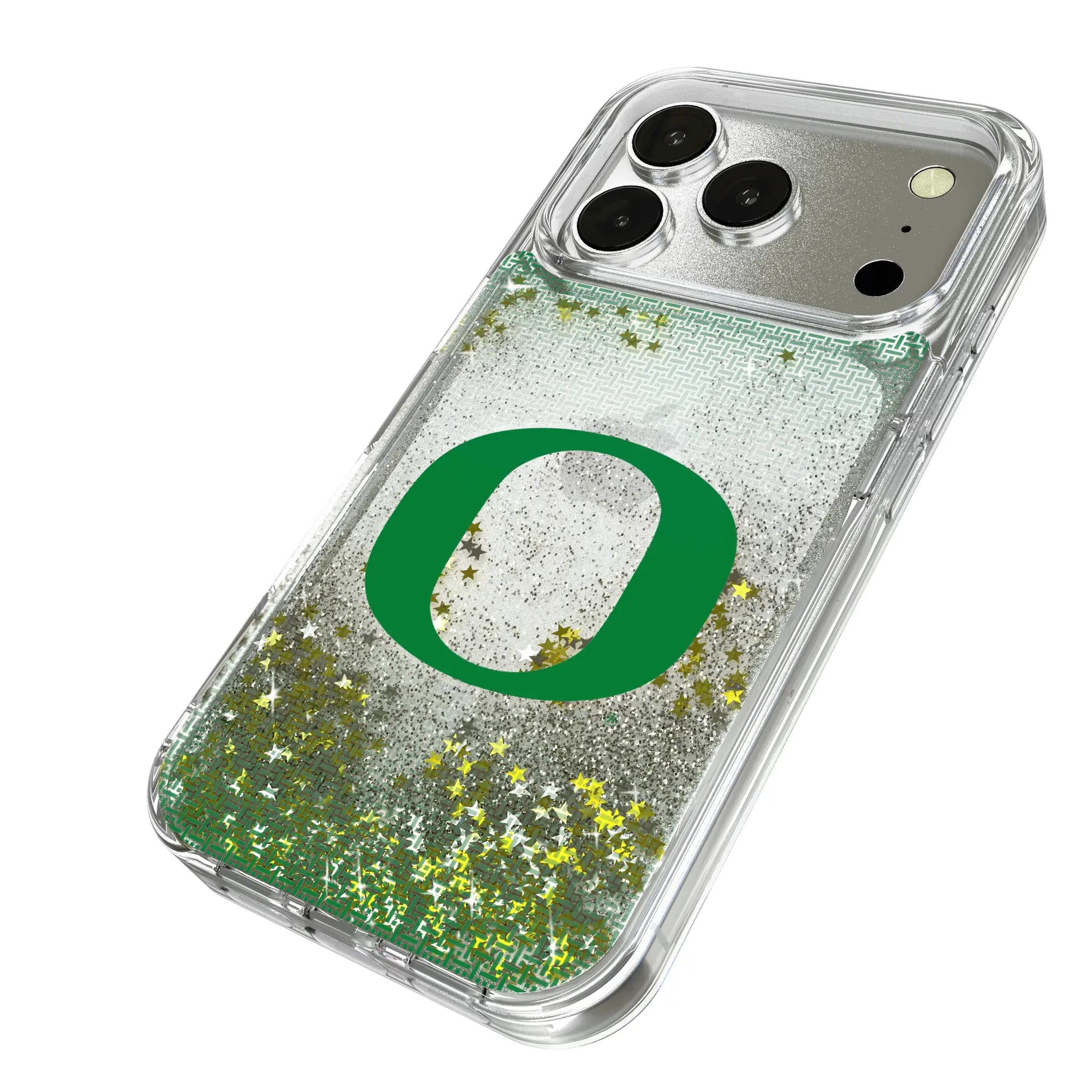University of Oregon Ducks Linen Glitter Phone Case