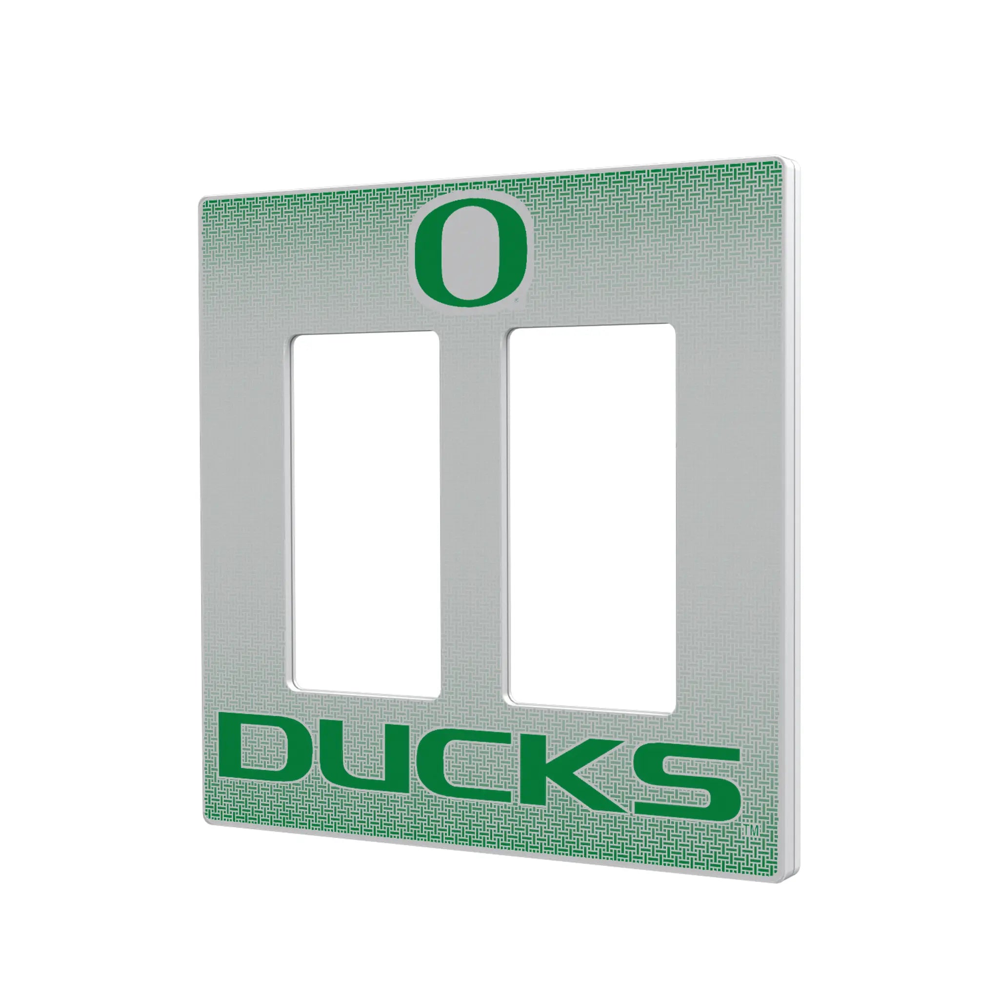 University of Oregon Ducks Linen Hidden-Screw Light Switch Plate