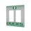 University of Oregon Ducks Linen Hidden-Screw Light Switch Plate