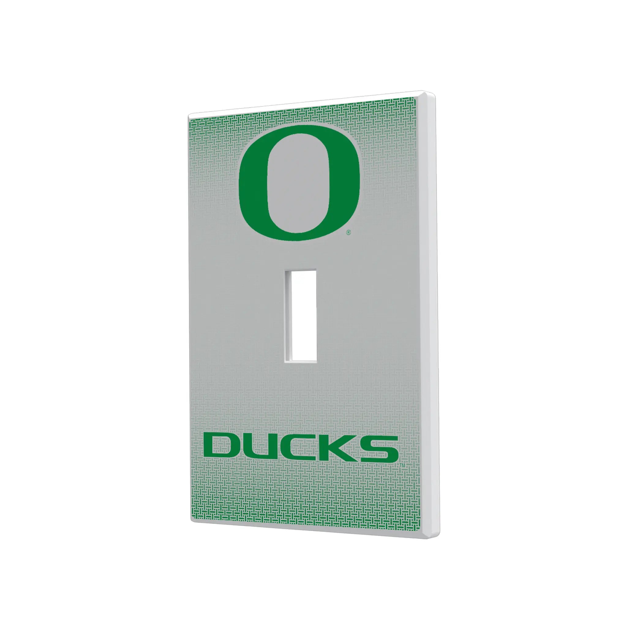 University of Oregon Ducks Linen Hidden-Screw Light Switch Plate