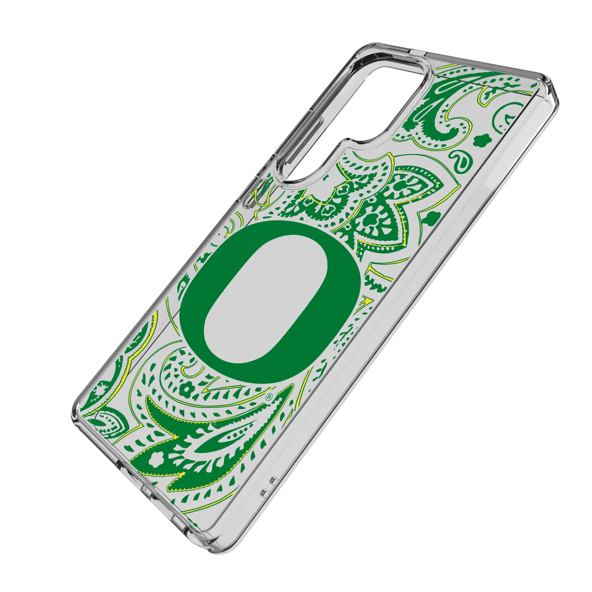 University of Oregon Ducks Paisley Clear Phone Case for Samsung Galaxy