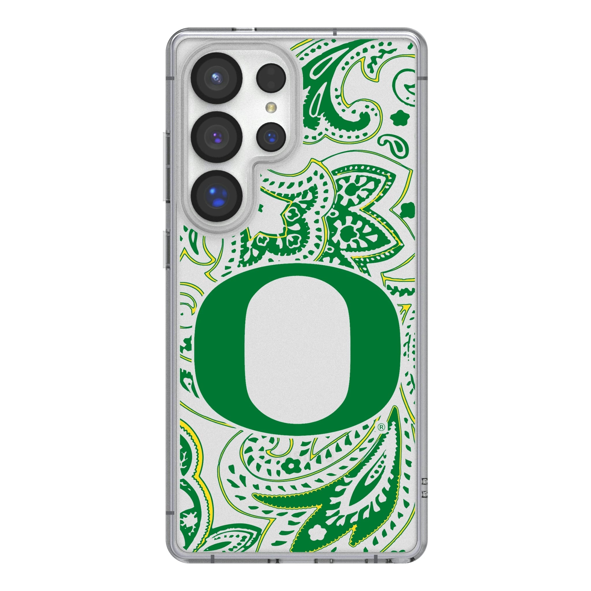 University of Oregon Ducks Paisley Clear Phone Case for Samsung Galaxy