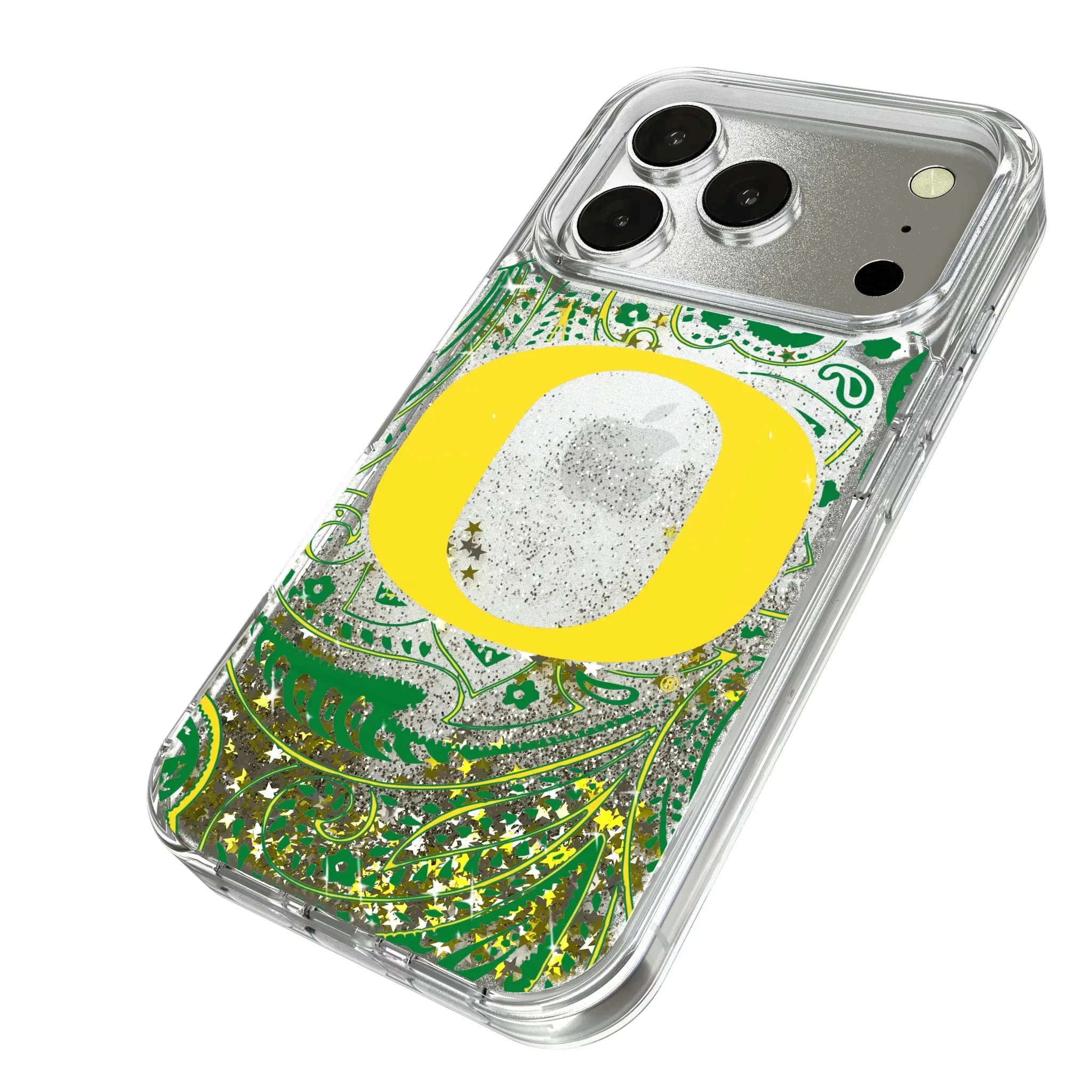 University of Oregon Ducks Paisley Glitter Phone Case