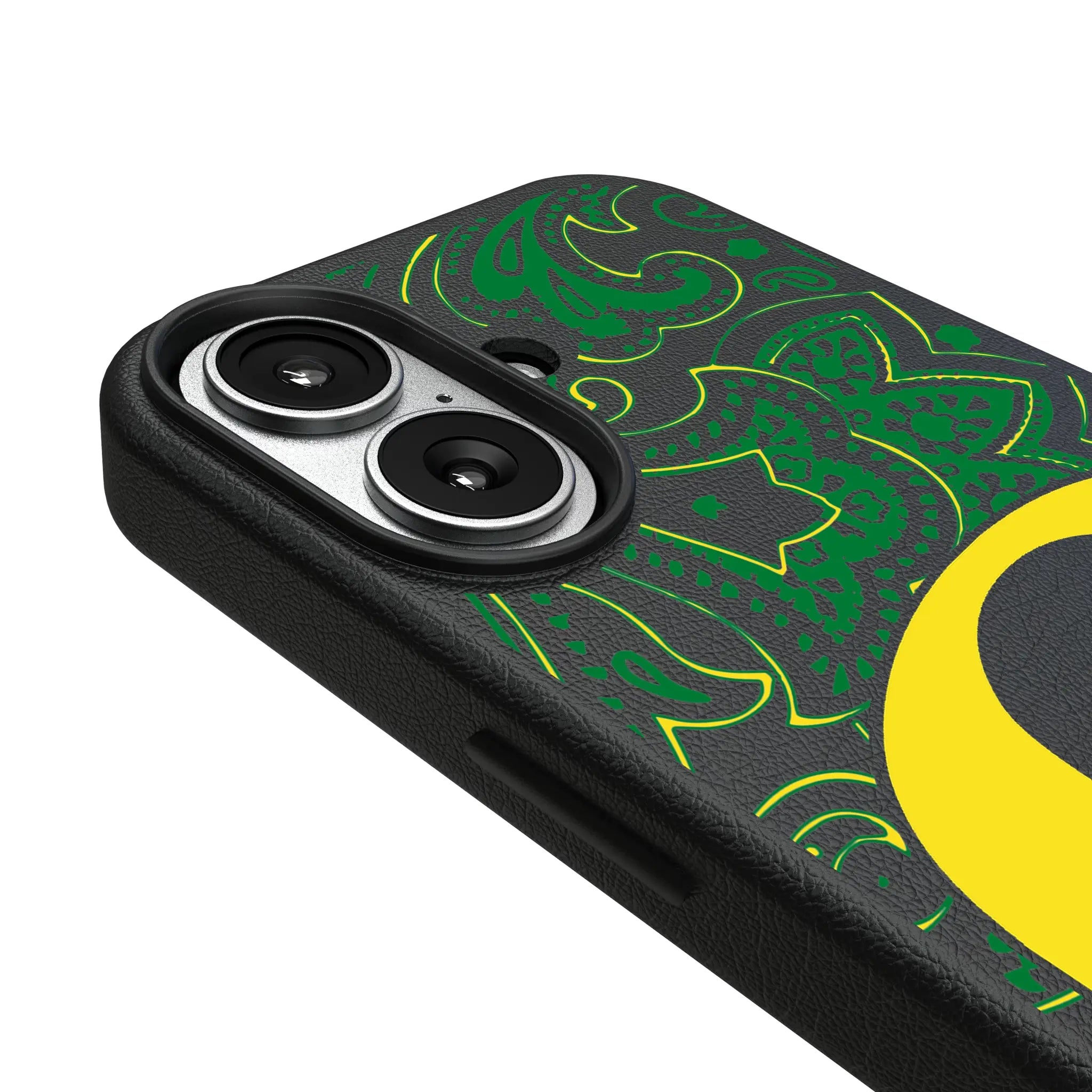 University of Oregon Ducks Paisley MagSafe Compatible Phone Case for Apple iPhone
