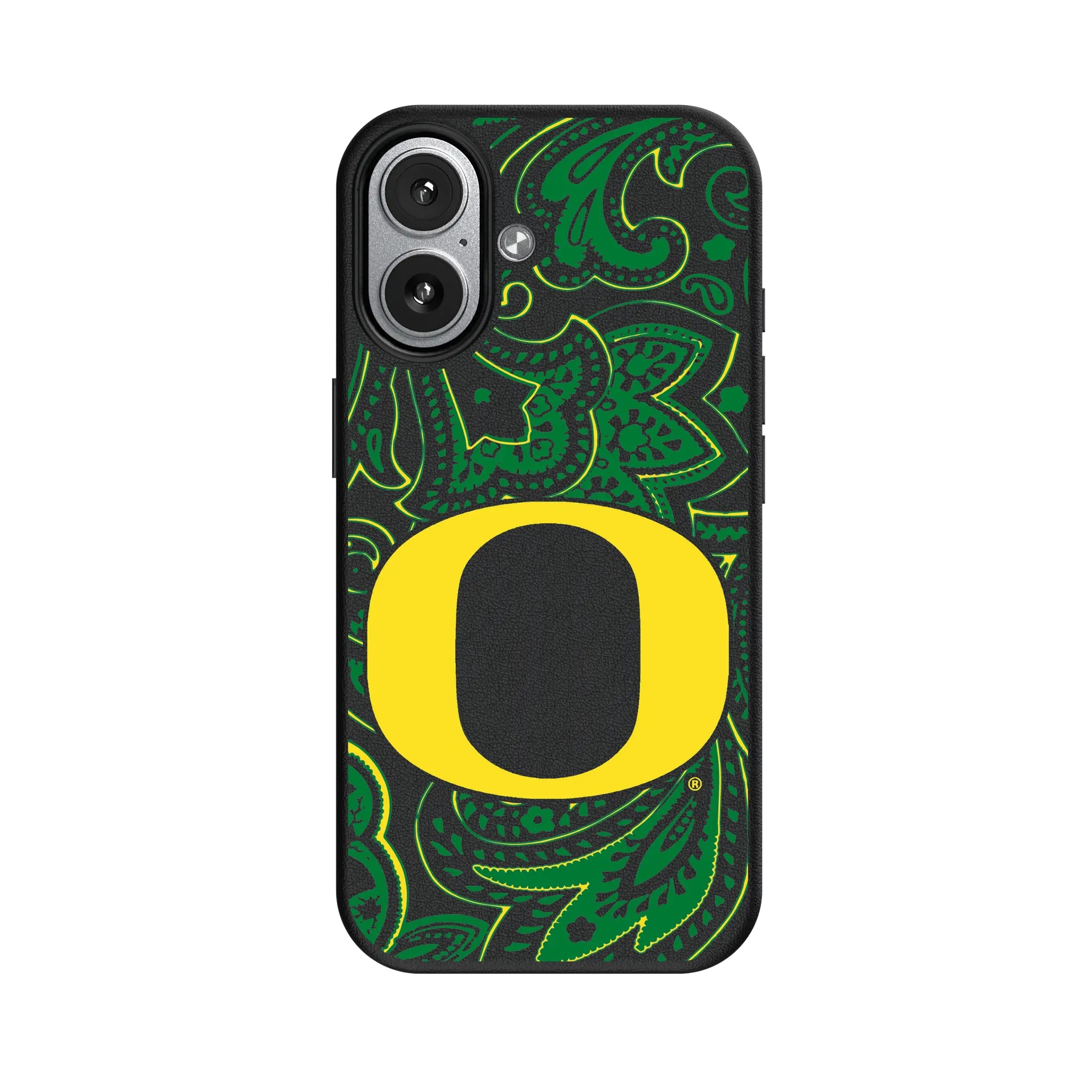 University of Oregon Ducks Paisley MagSafe Compatible Phone Case for Apple iPhone