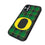 University of Oregon Ducks Plaid MagSafe Compatible Phone Case for Apple iPhone