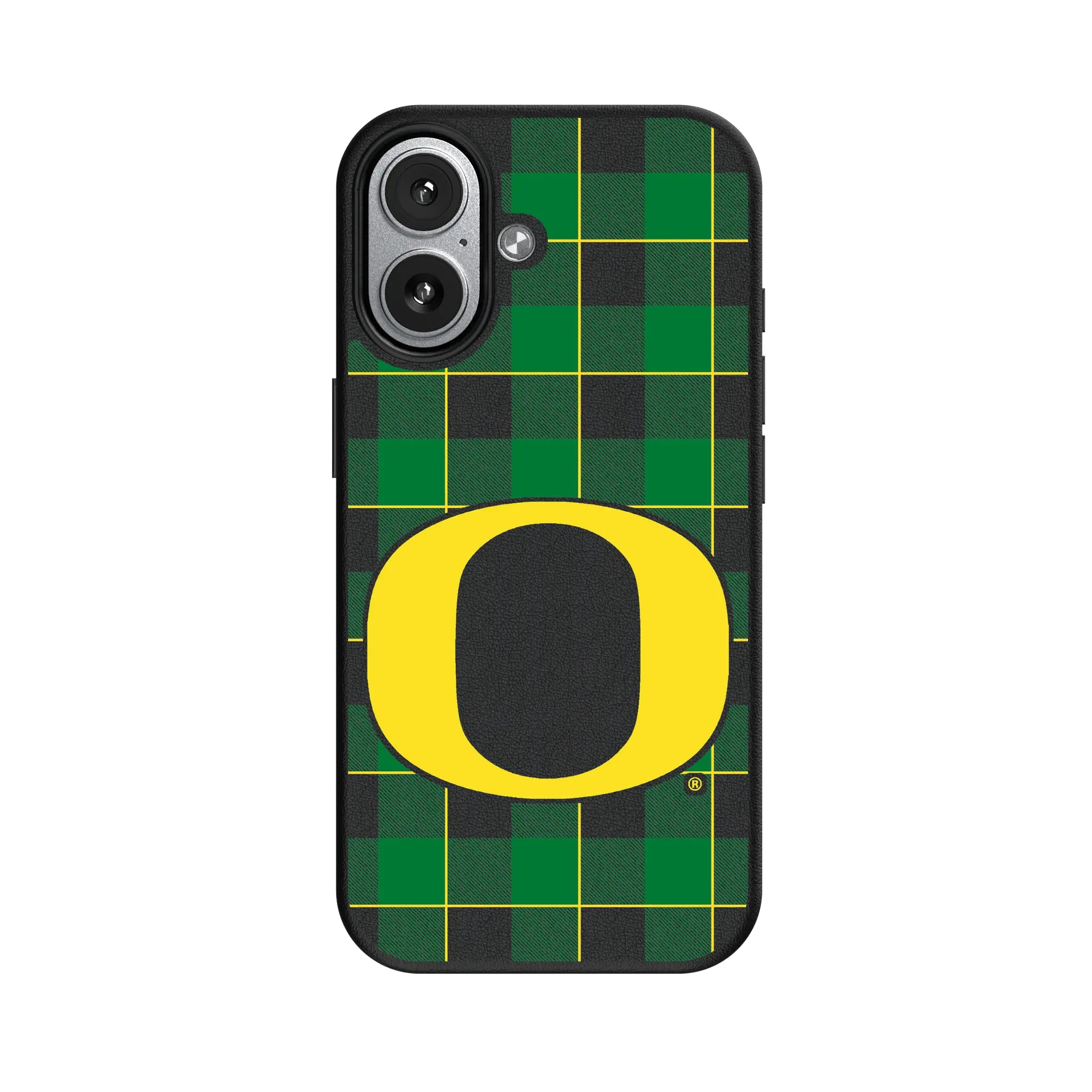 University of Oregon Ducks Plaid MagSafe Compatible Phone Case for Apple iPhone
