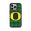 University of Oregon Ducks Plaid MagSafe Compatible Phone Case for Apple iPhone
