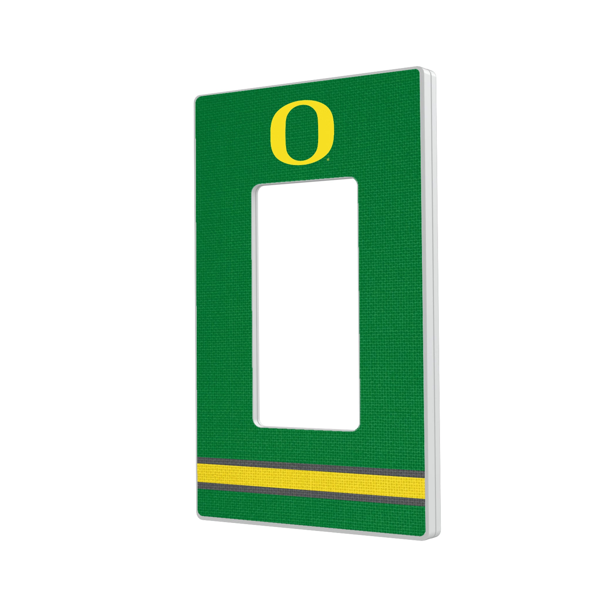 University of Oregon Ducks Stripe Hidden-Screw Light Switch Plate - Sports Gifts, Sports Memorabilia, Sports Collectibles, Fan Shop