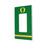 University of Oregon Ducks Stripe Hidden-Screw Light Switch Plate