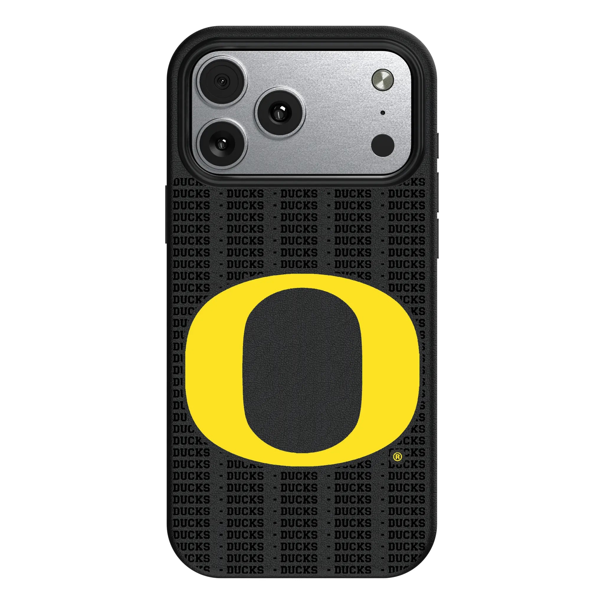 University of Oregon Ducks Text Backdrop MagSafe Compatible Phone Case for Apple iPhone