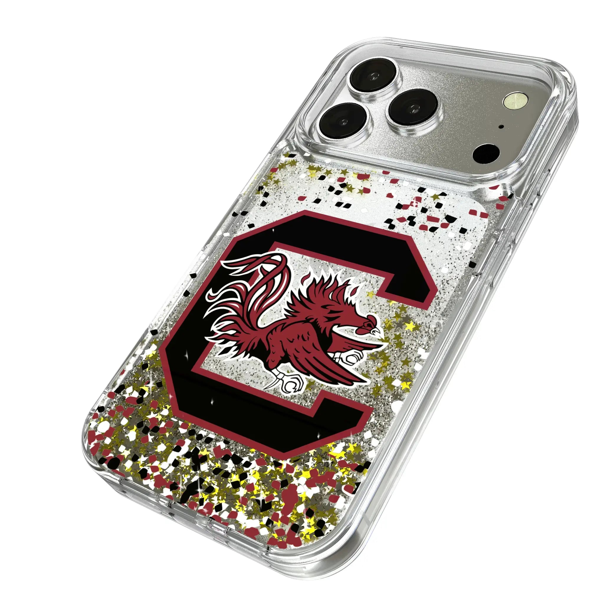 University of South Carolina Gamecocks Confetti Glitter Phone Case