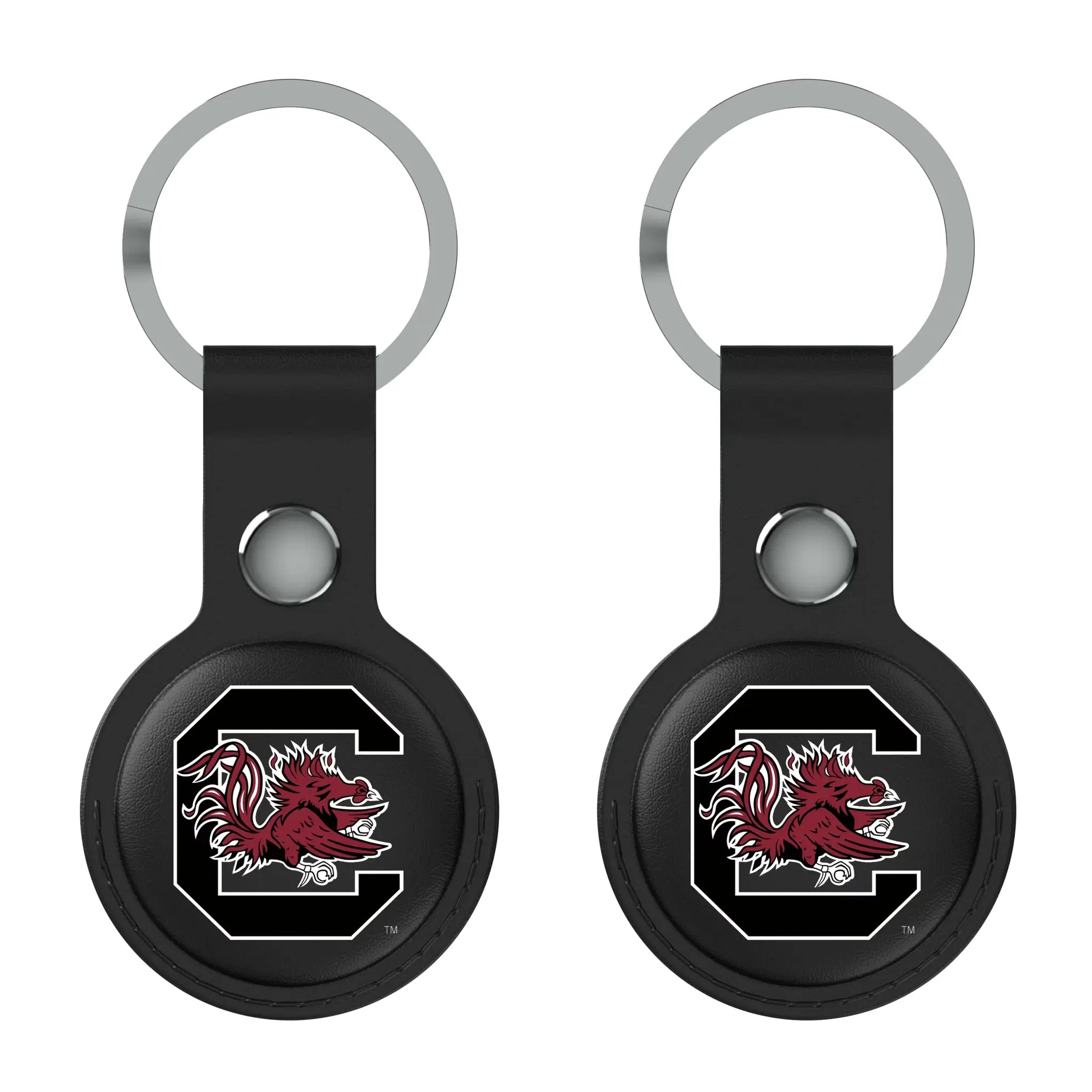 University of South Carolina Gamecocks Insignia Black Airtag Holder 2-Pack
