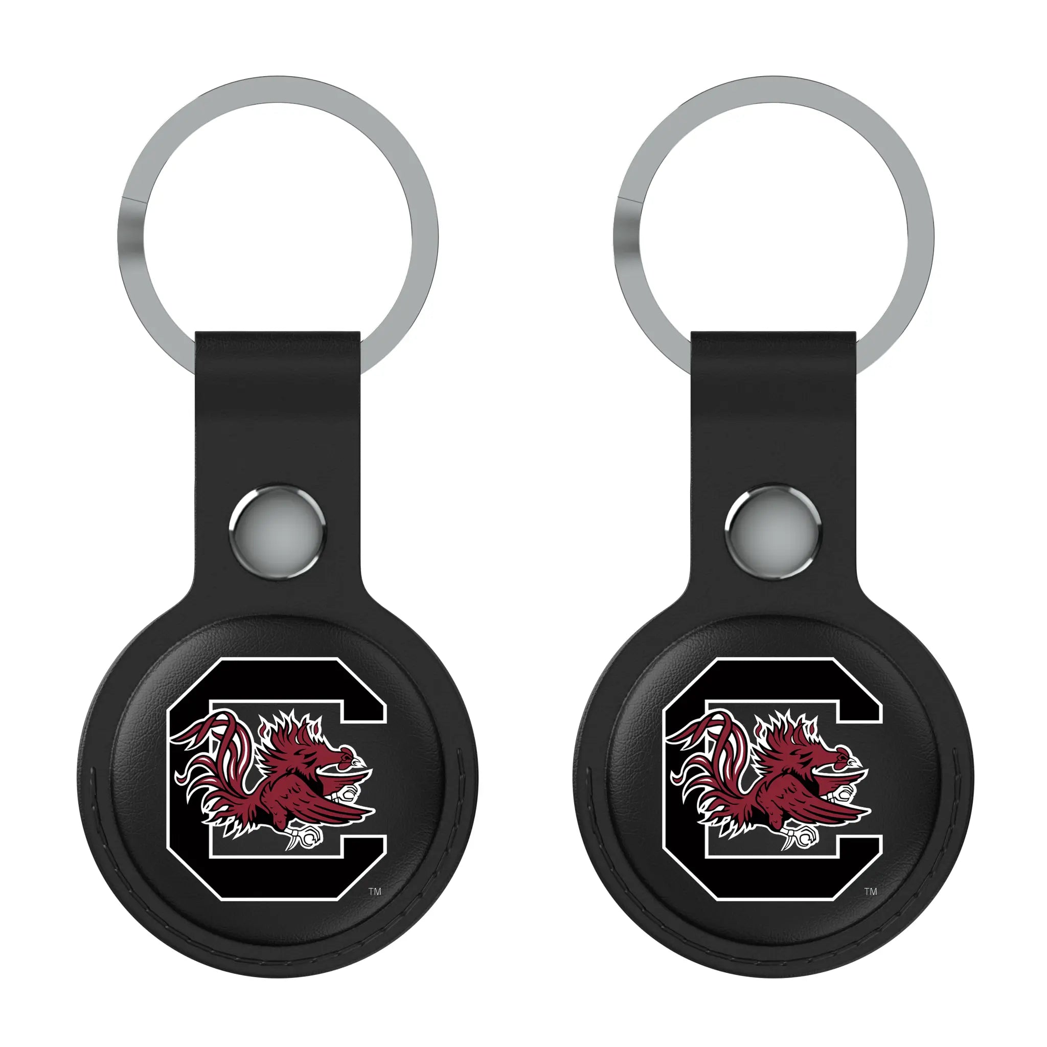 University of South Carolina Gamecocks Insignia Black Airtag Holder 2-Pack
