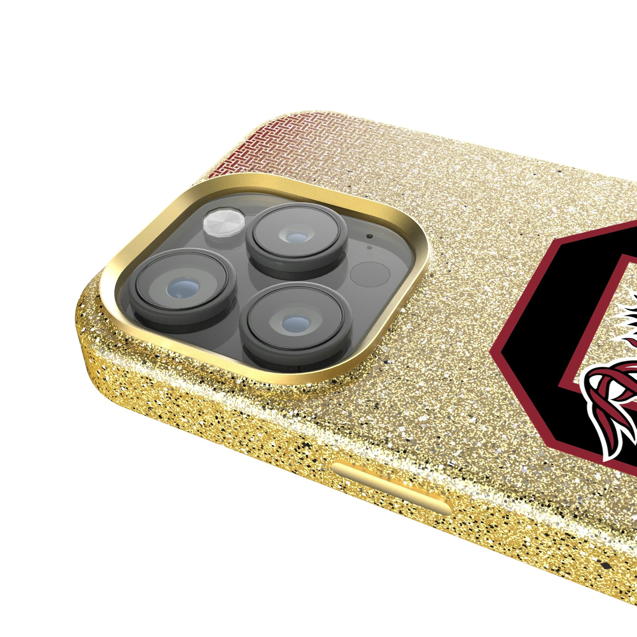 University of South Carolina Gamecocks Linen Bling Phone Case for Apple iPhone