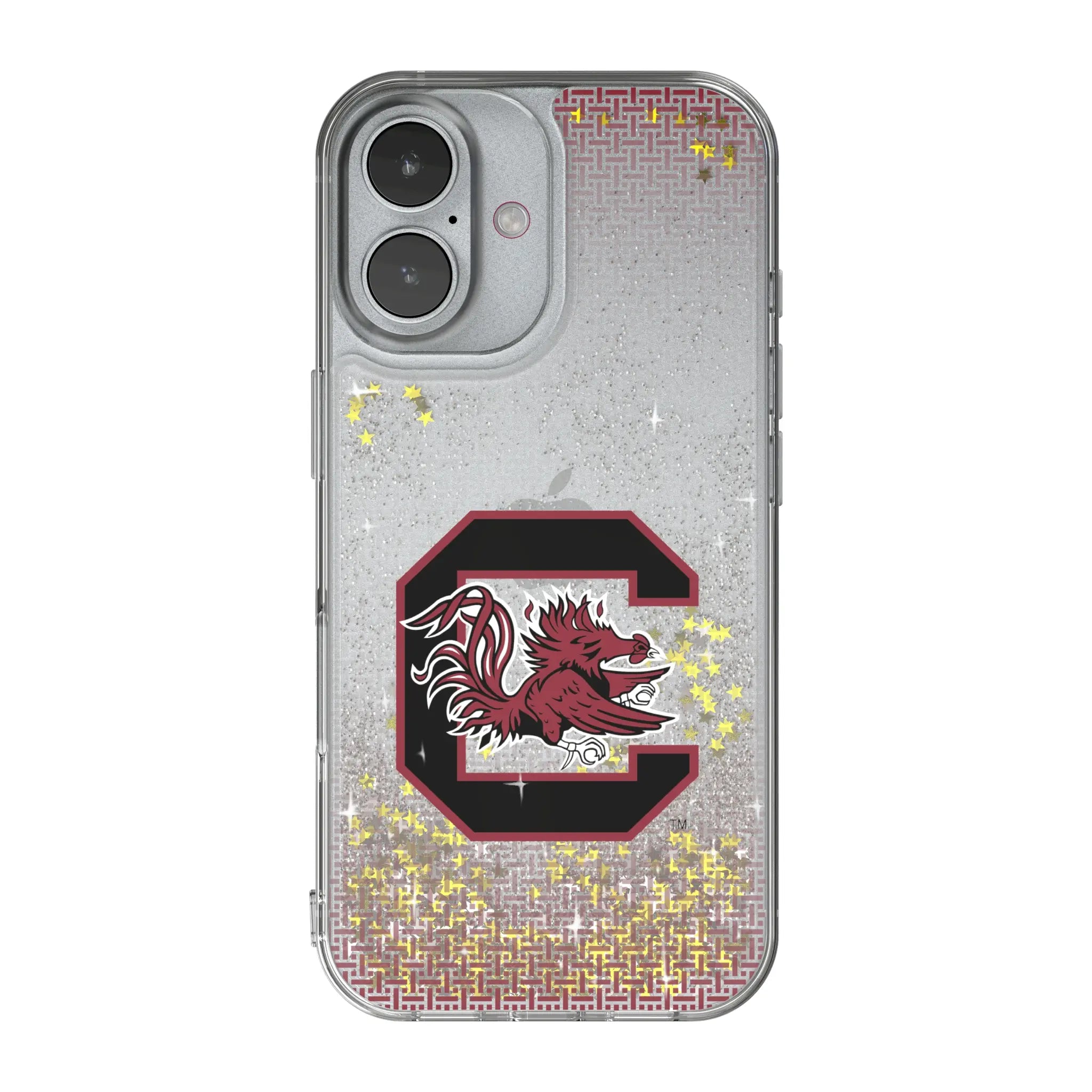 University of South Carolina Gamecocks Linen Glitter Phone Case