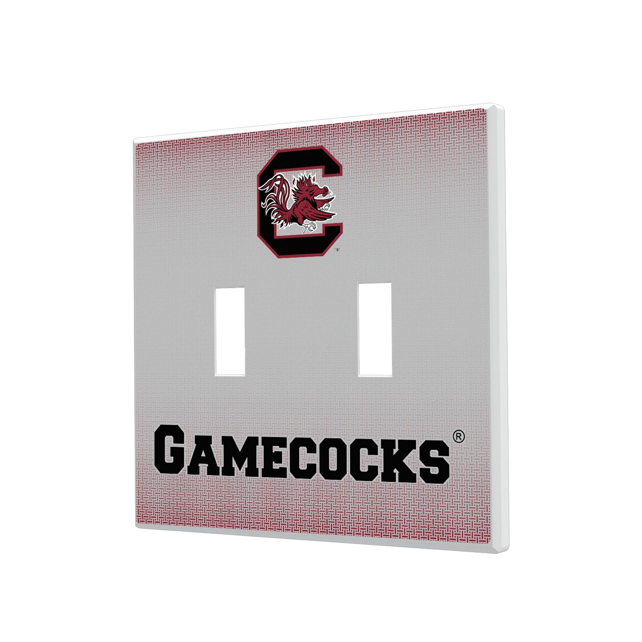 University of South Carolina Gamecocks Linen Hidden-Screw Light Switch Plate