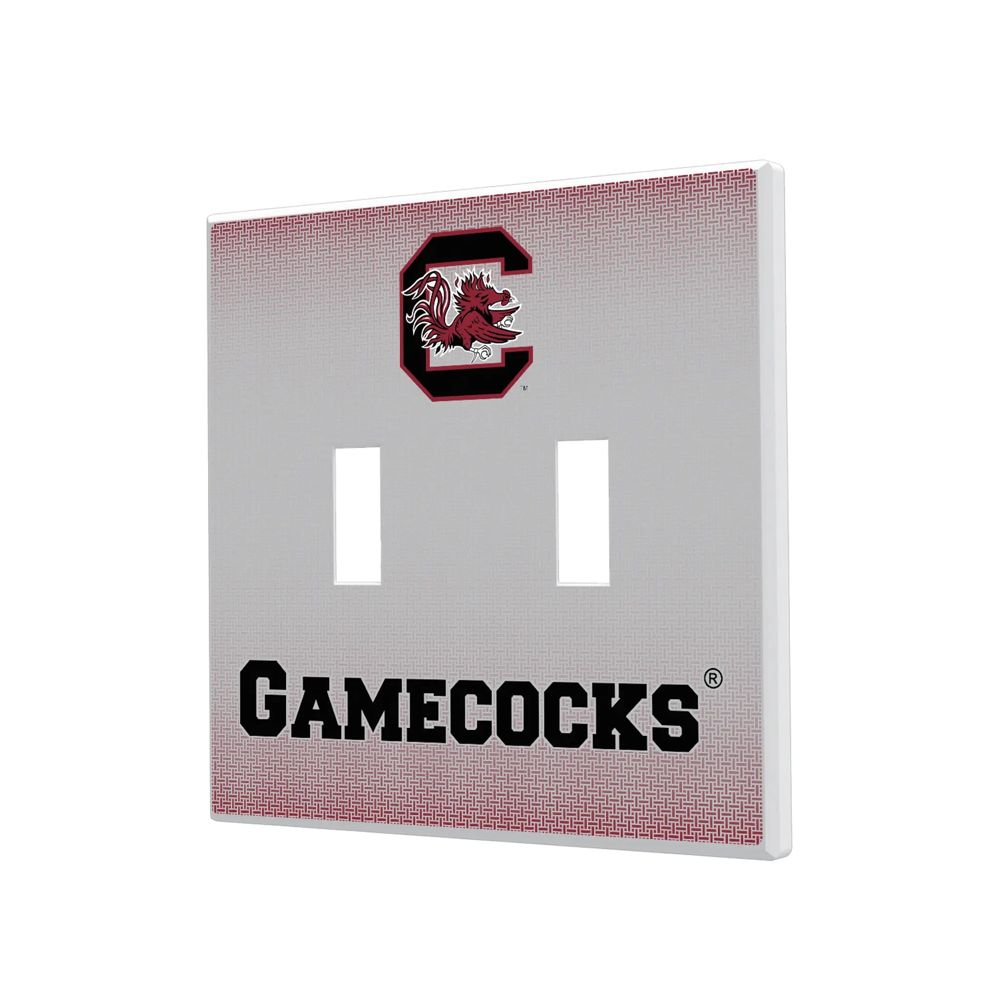 University of South Carolina Gamecocks Linen Hidden-Screw Light Switch Plate