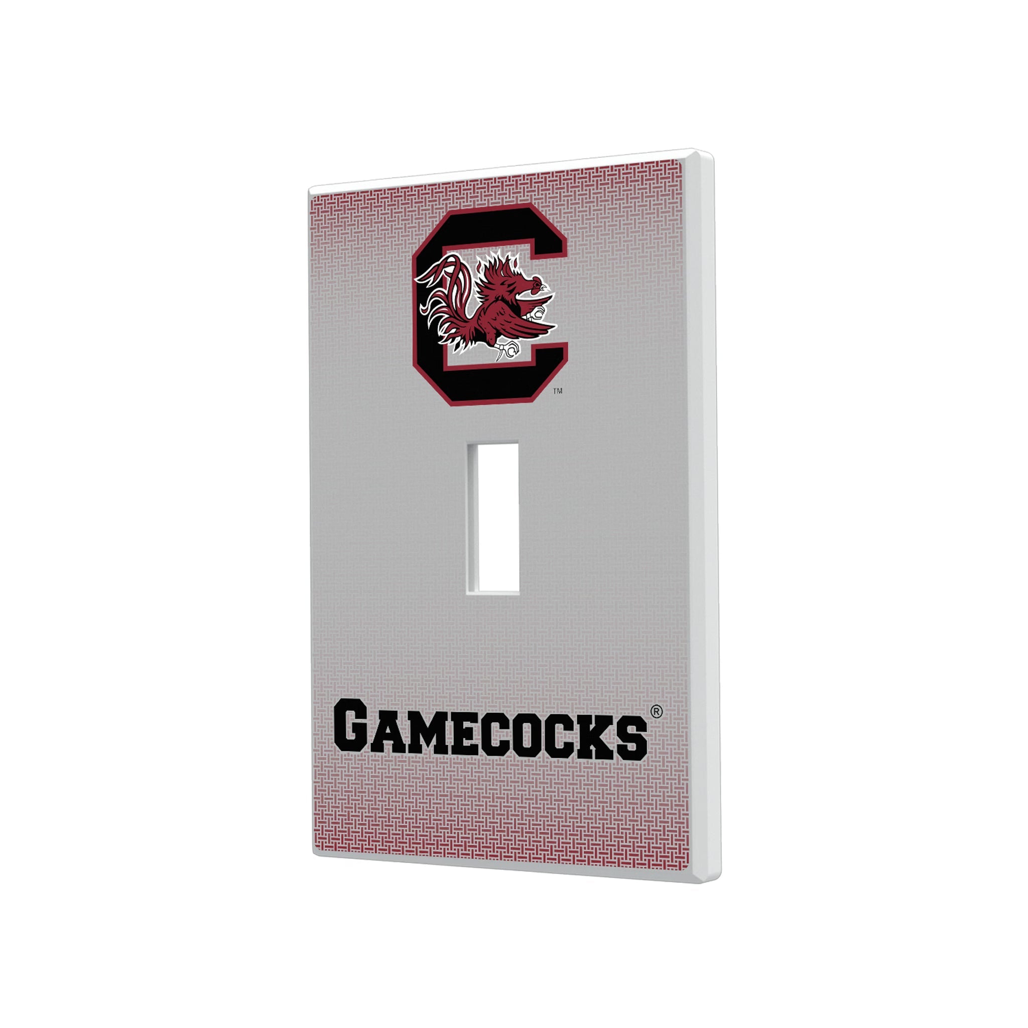 University of South Carolina Gamecocks Linen Hidden-Screw Light Switch Plate
