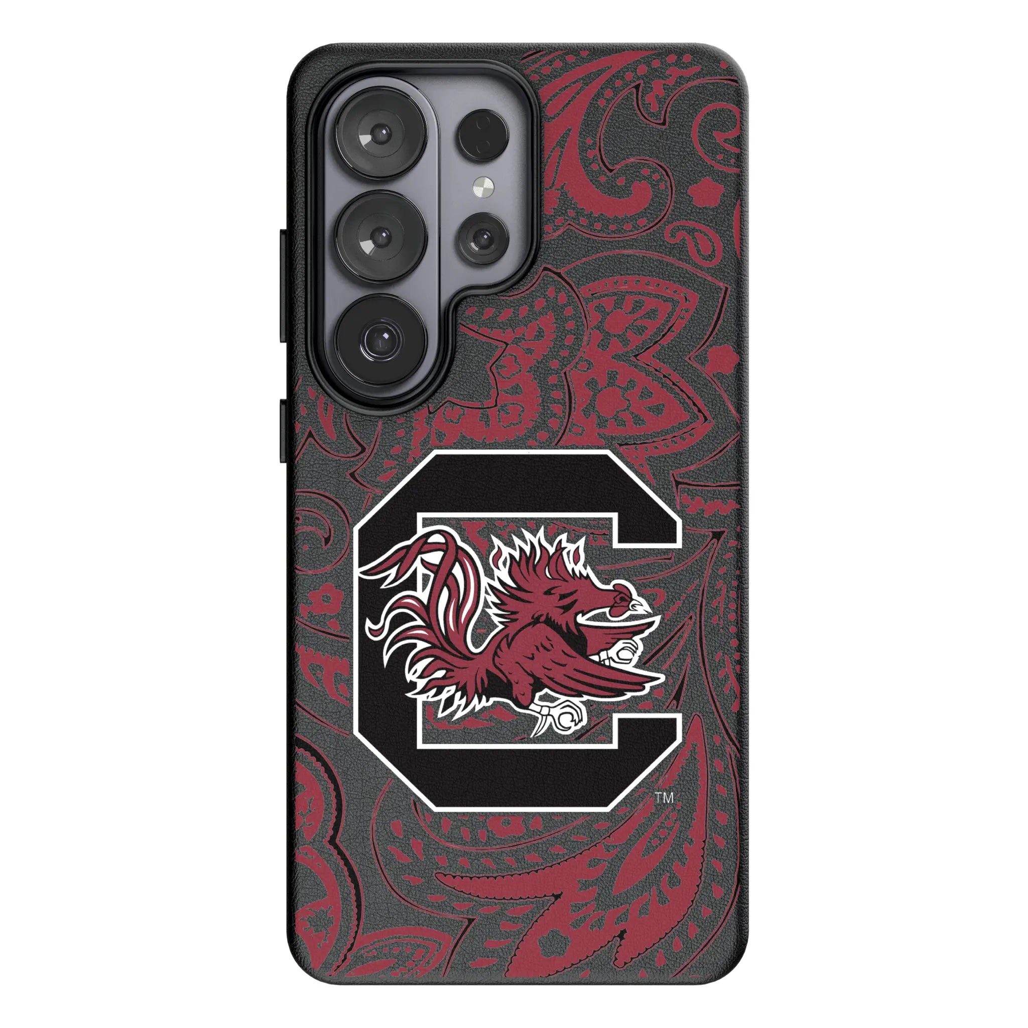 University of South Carolina Gamecocks Paisley MagSafe Compatible Phone Case for Samsung Galaxy