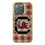 University of South Carolina Gamecocks Plaid Bling Phone Case