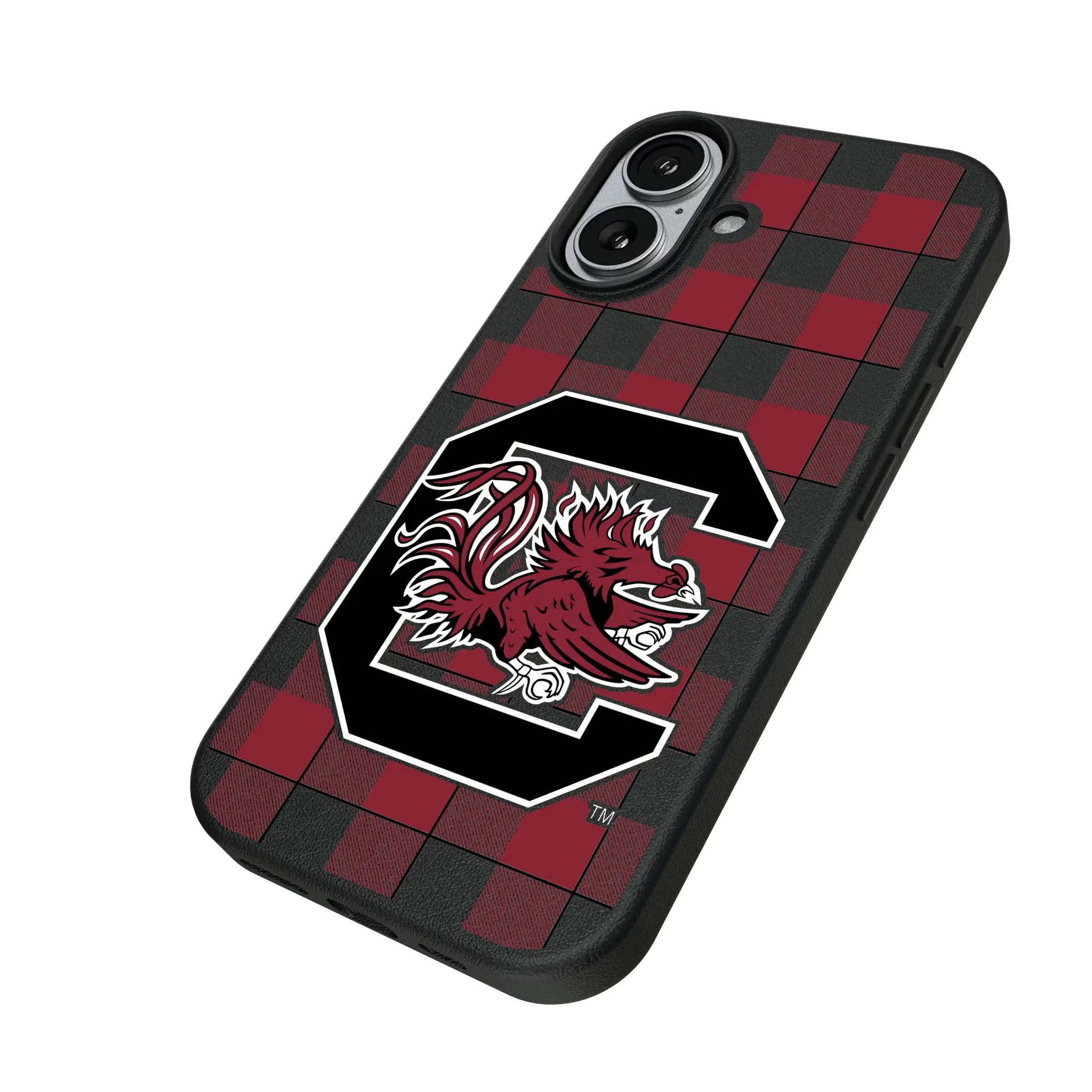 University of South Carolina Gamecocks Plaid MagSafe Compatible Phone Case for Apple iPhone