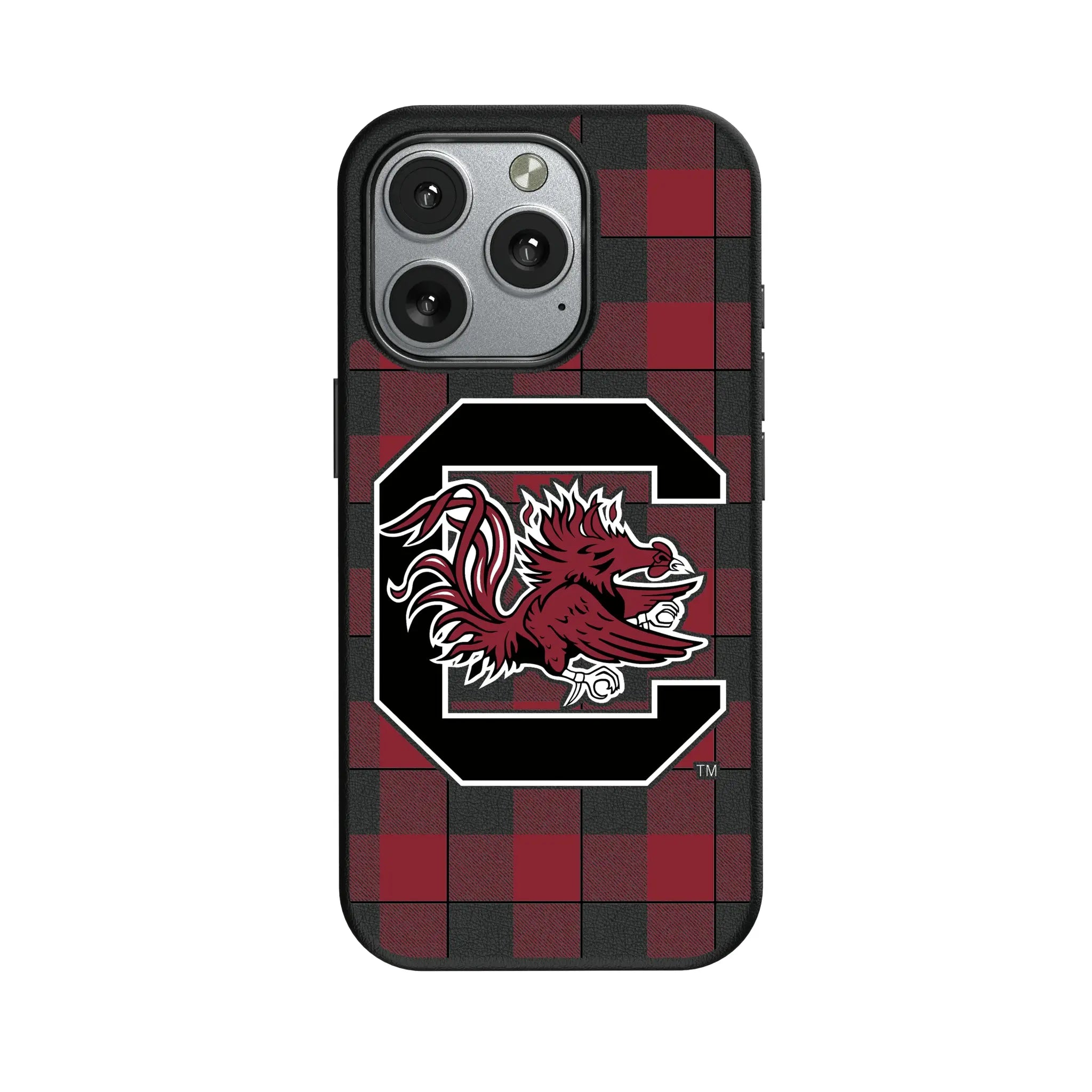 University of South Carolina Gamecocks Plaid MagSafe Compatible Phone Case for Apple iPhone