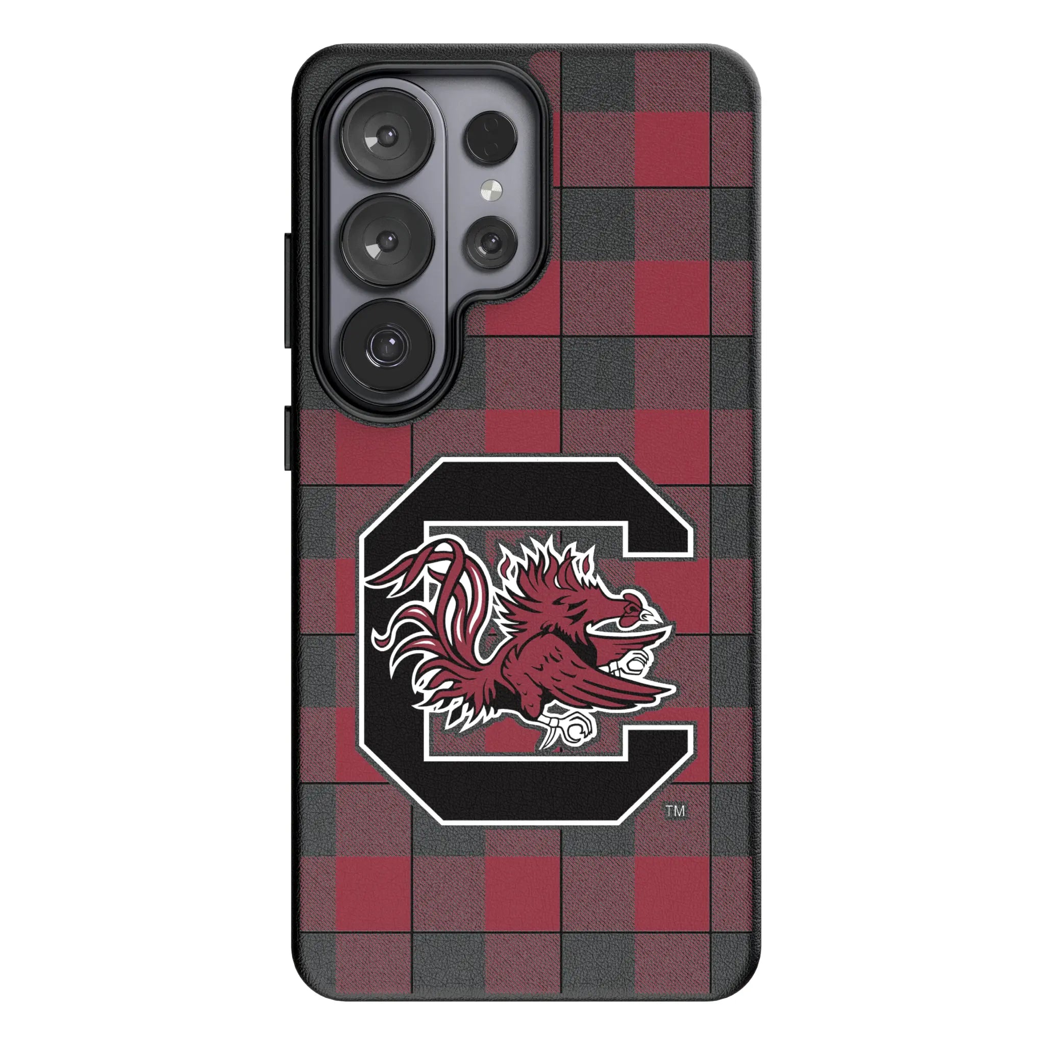 University of South Carolina Gamecocks Plaid MagSafe Compatible Phone Case for Samsung Galaxy