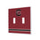 University of South Carolina Gamecocks Stripe Hidden-Screw Light Switch Plate