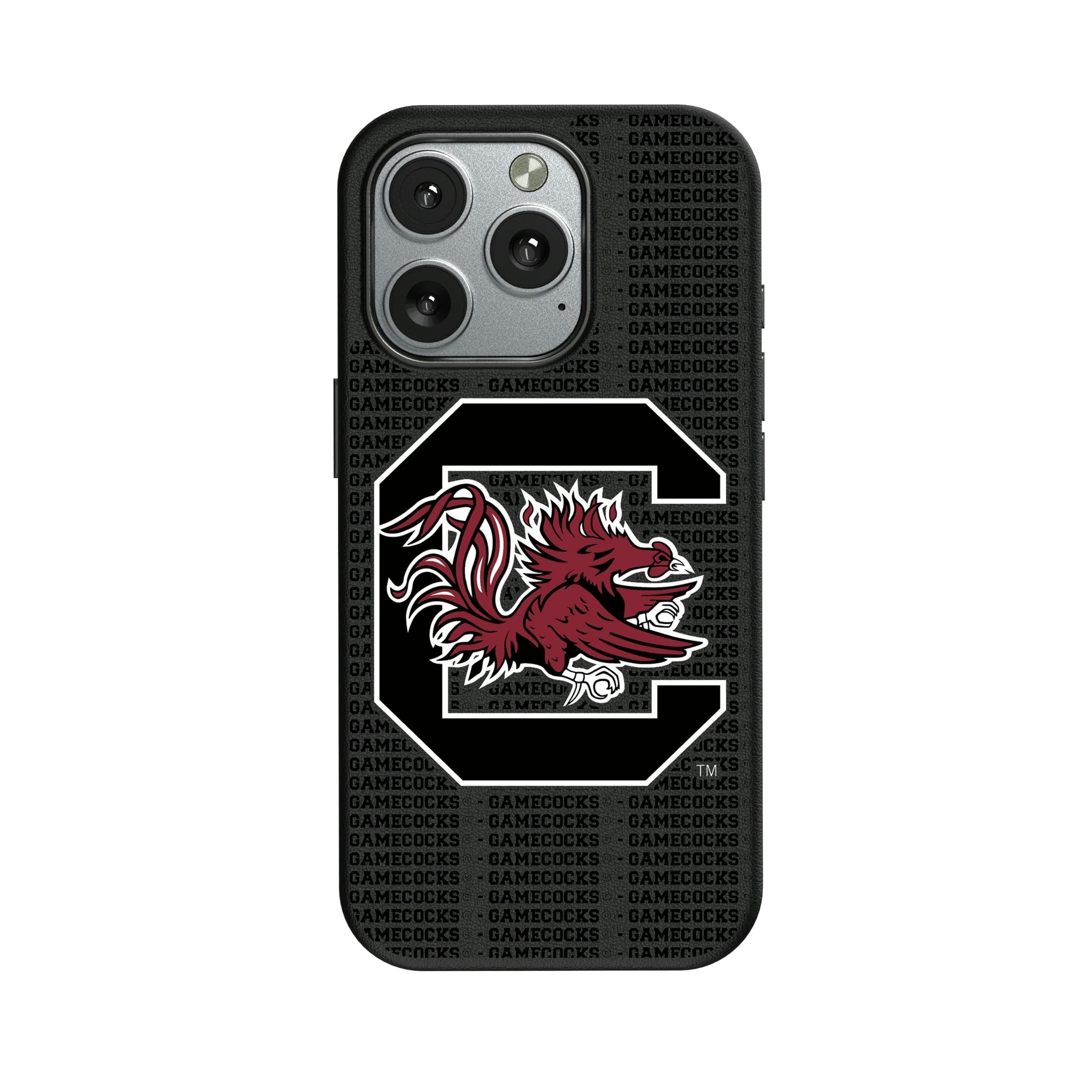 University of South Carolina Gamecocks Text Backdrop MagSafe Compatible Phone Case for Apple iPhone - Sports Gifts, Sports Memorabilia, Sports Collectibles, Fan Shop